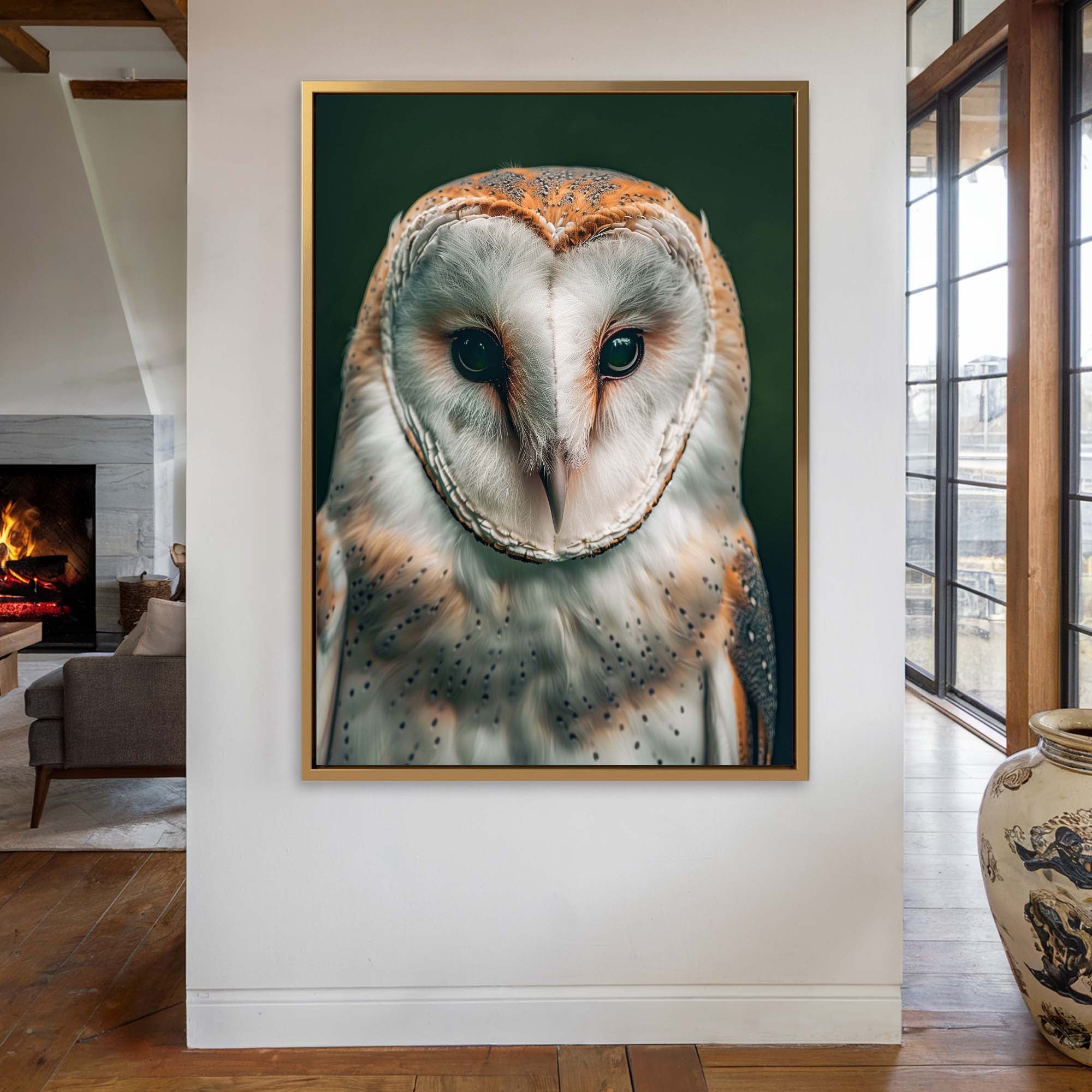Gentle Barn Owl Canvas Print Canvas Art Wildfrog Art