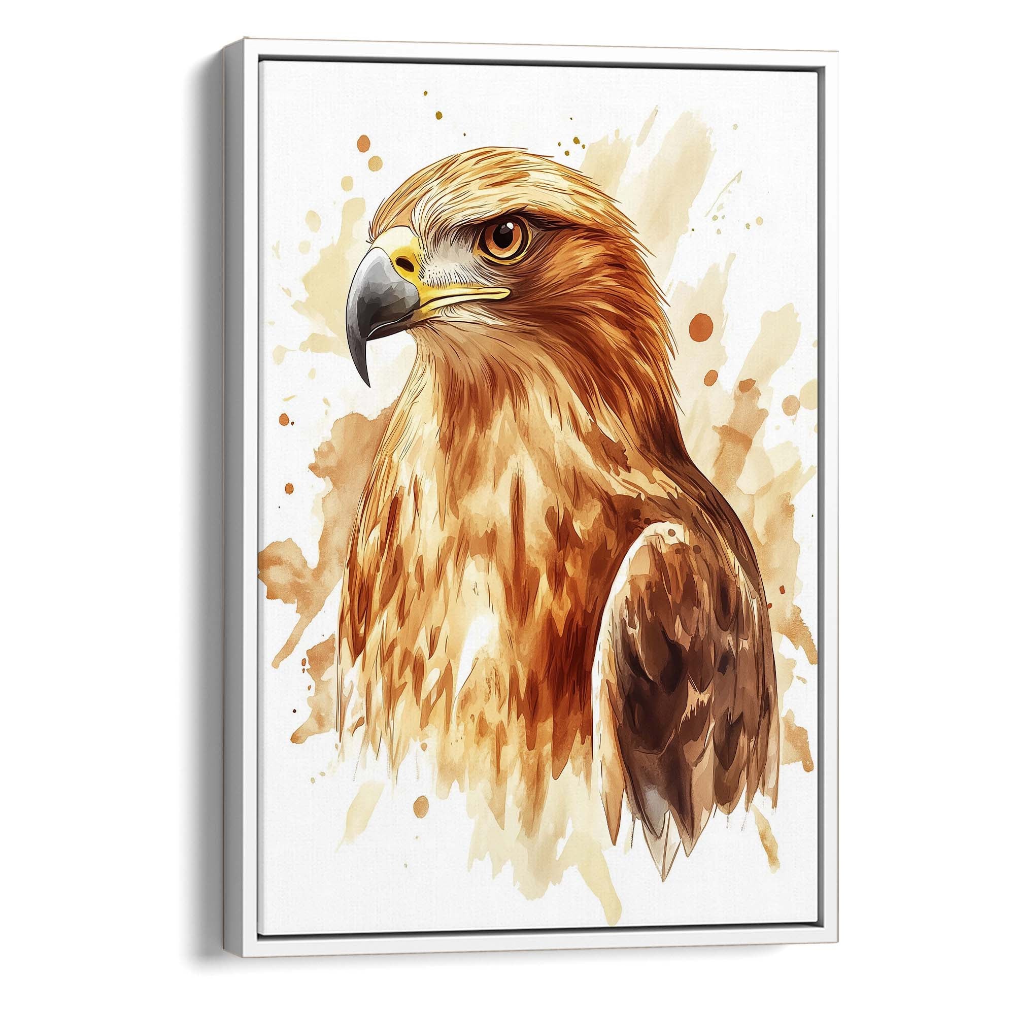 Golden Eagle Splash Canvas Print Canvas Art Wildfrog Art