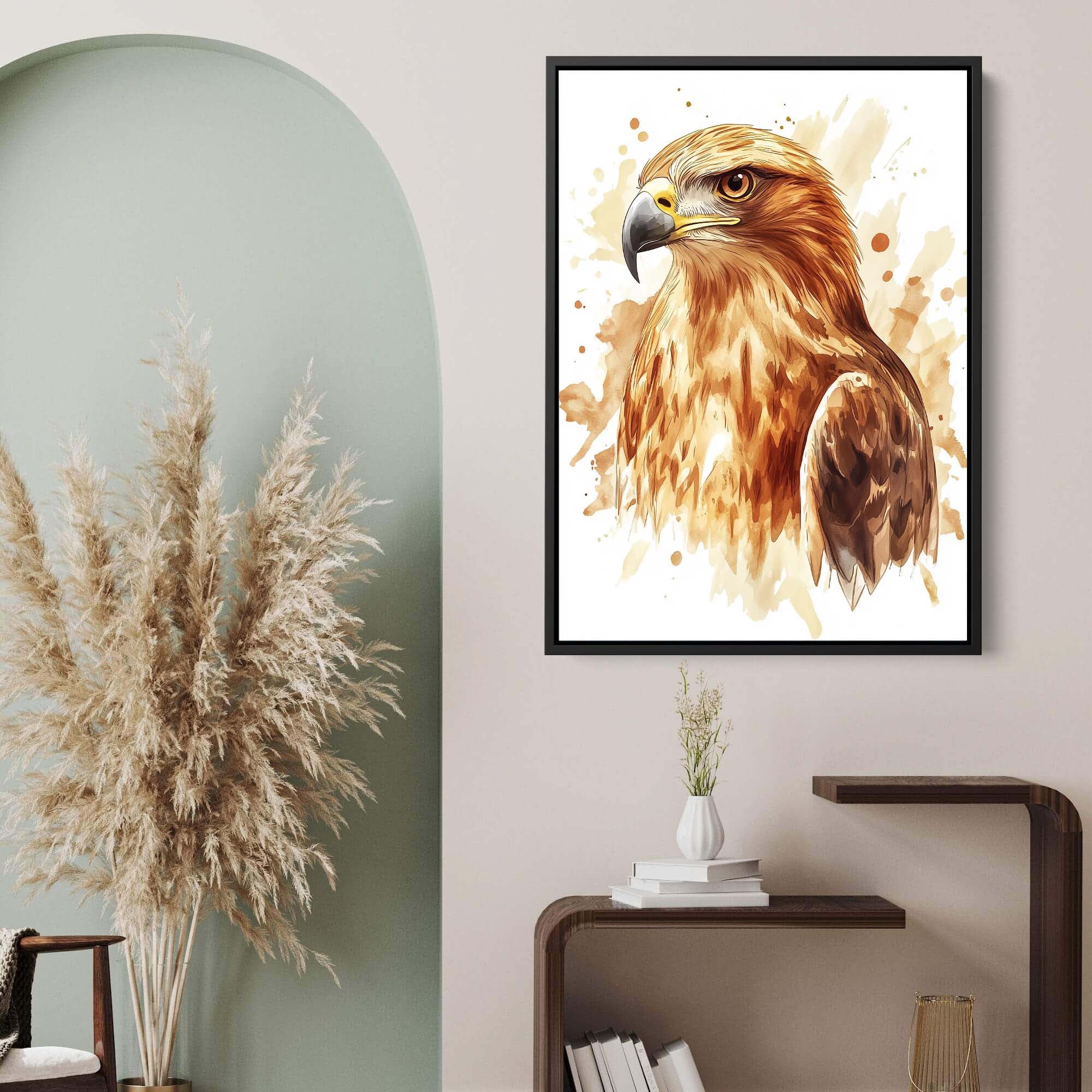 Golden Eagle Splash Canvas Print Canvas Art Wildfrog Art