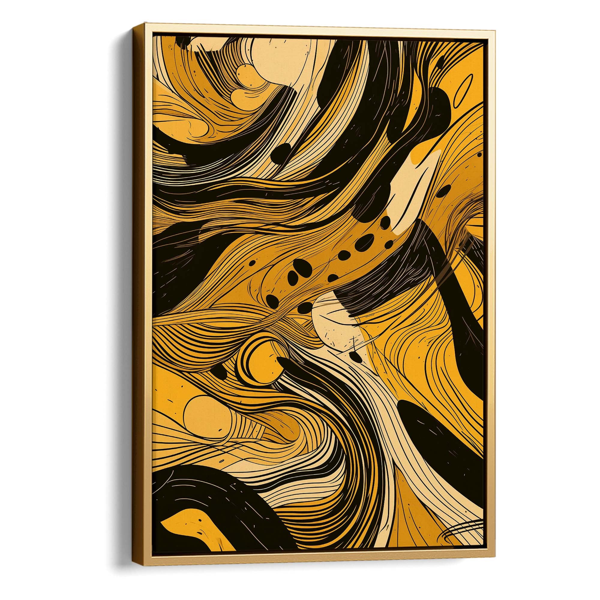 Golden Pleats Canvas Print Canvas Art Wildfrog Art