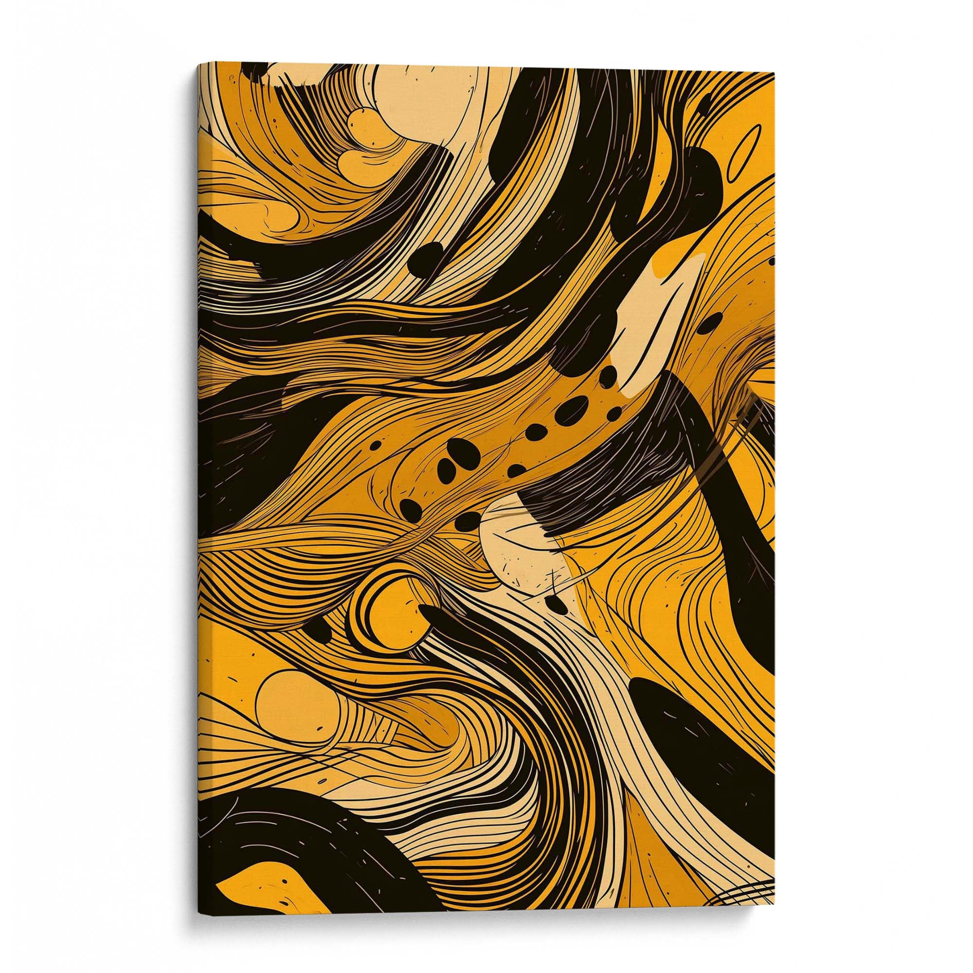 Golden Pleats Canvas Print Canvas Art Wildfrog Art
