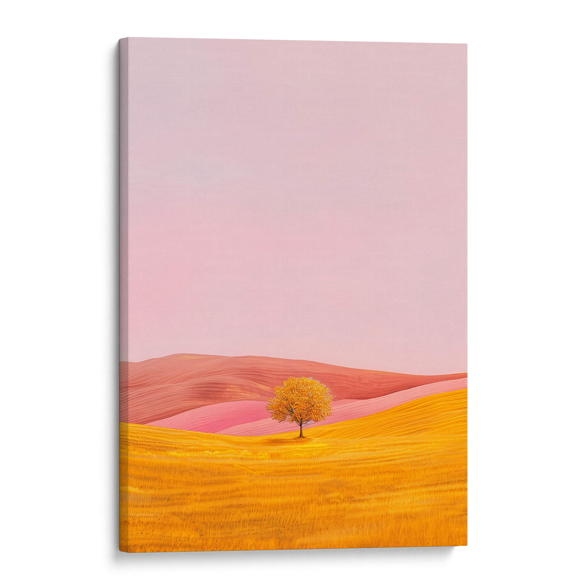 Golden Silk Hills Canvas Print