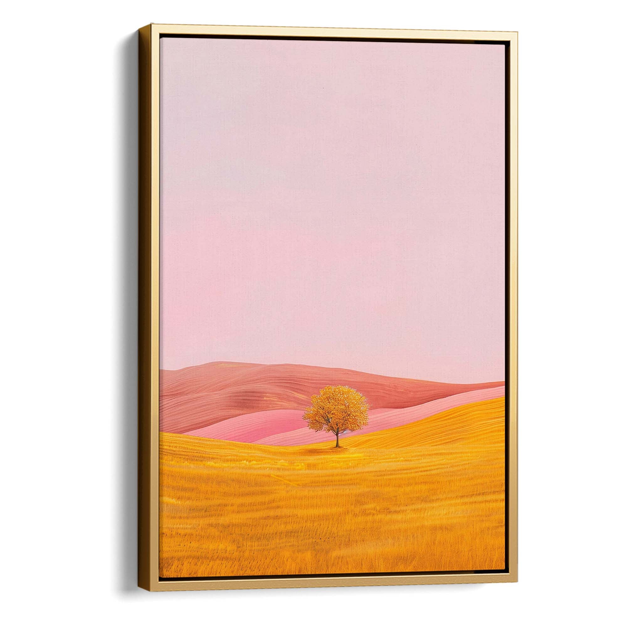 Golden Silk Hills Canvas Print
