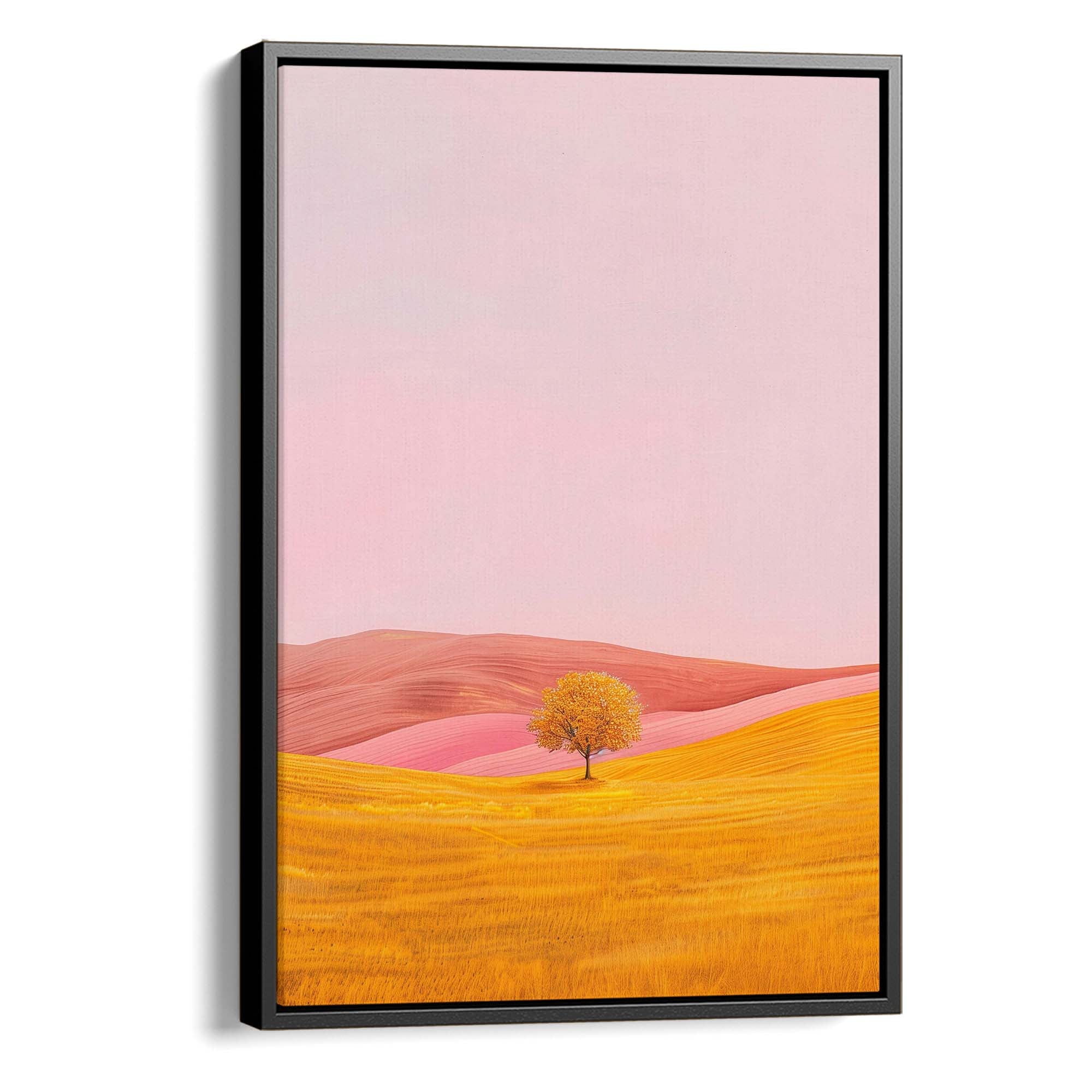 Golden Silk Hills Canvas Print