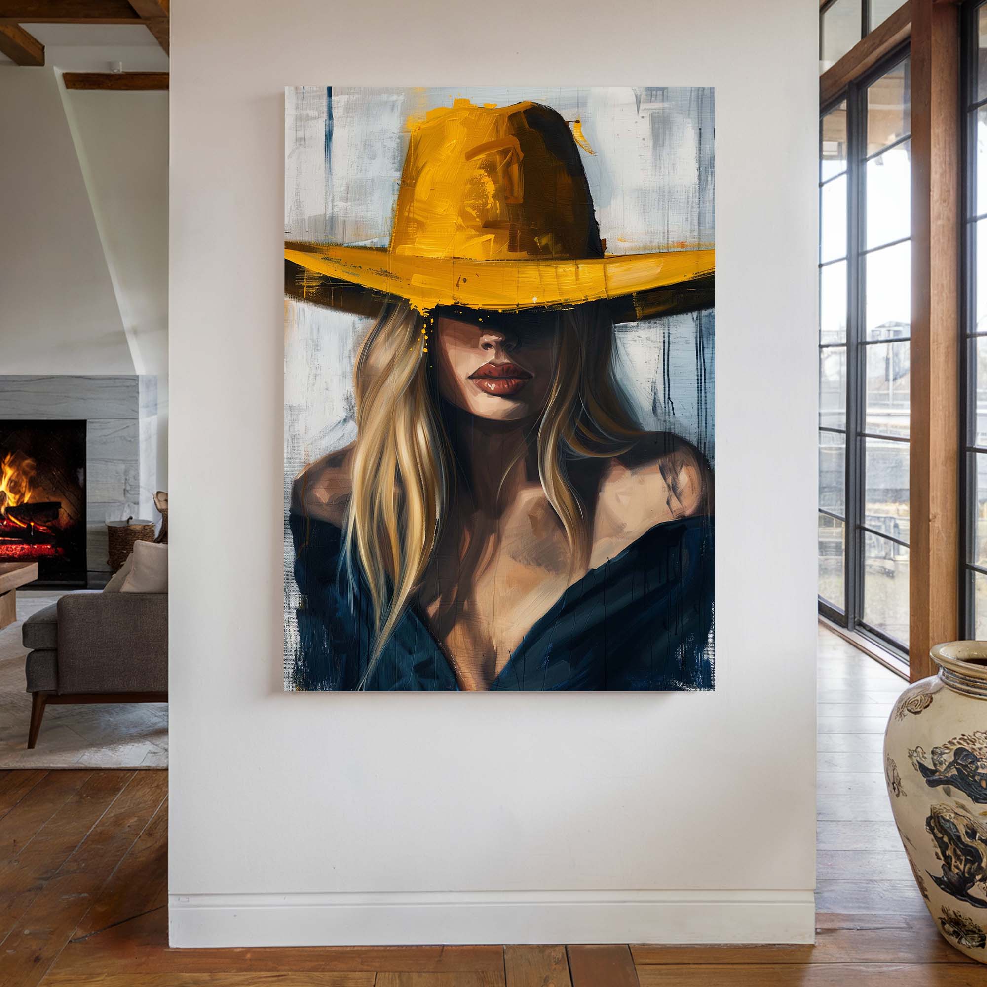 Hidden Cowgirl No2 Canvas Print Canvas Art Wildfrog Art