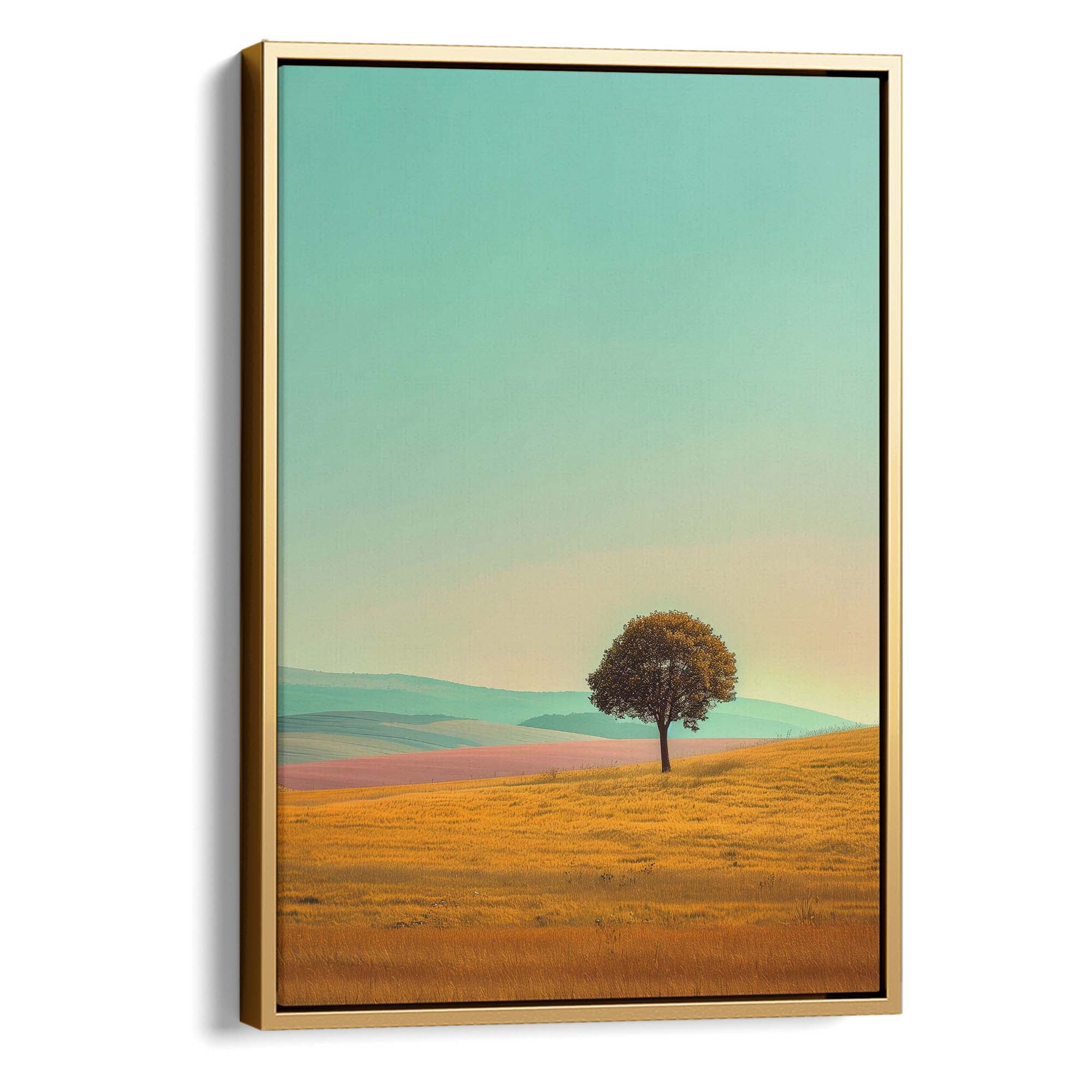 Hushed Sunrise Tree Canvas Print