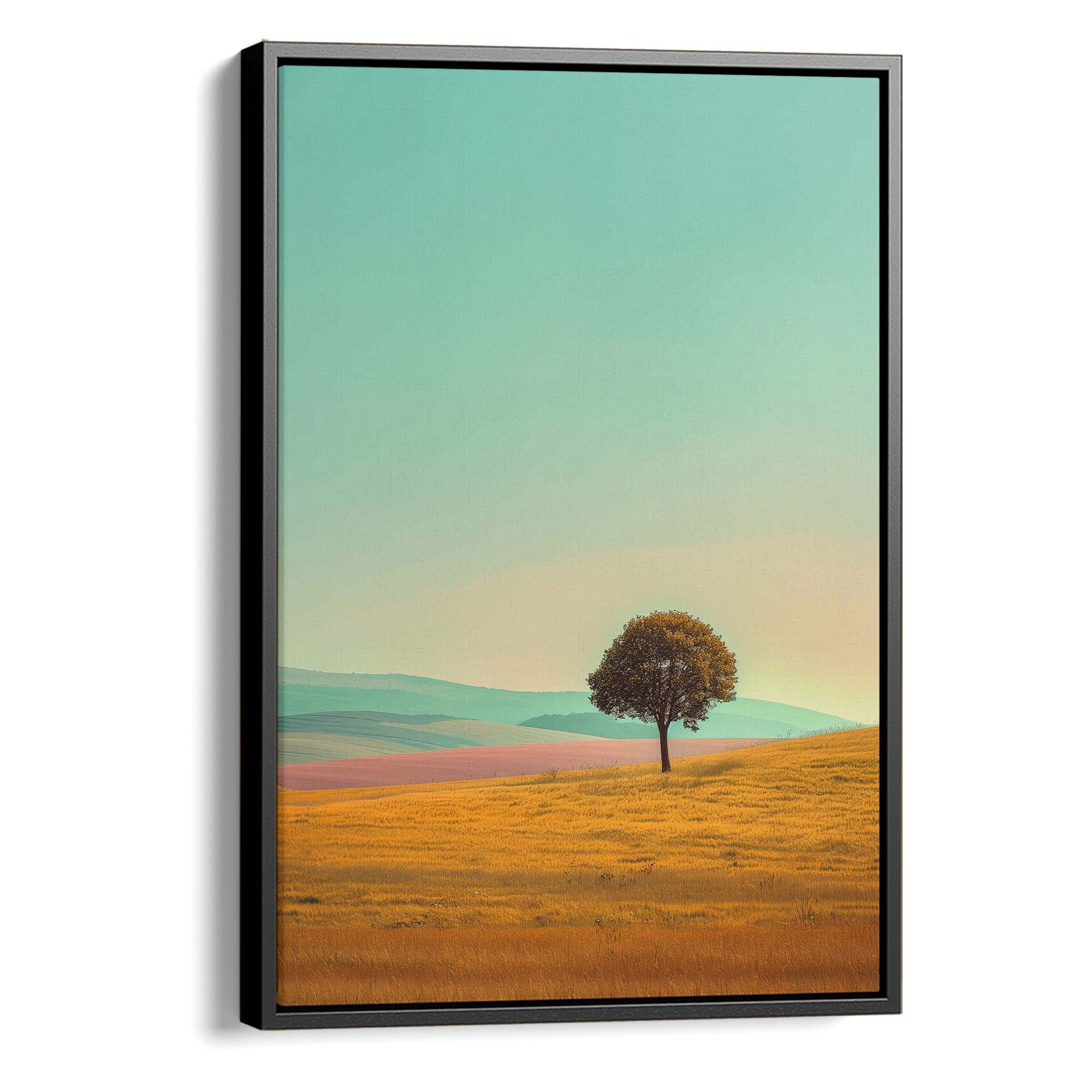 Hushed Sunrise Tree Canvas Print