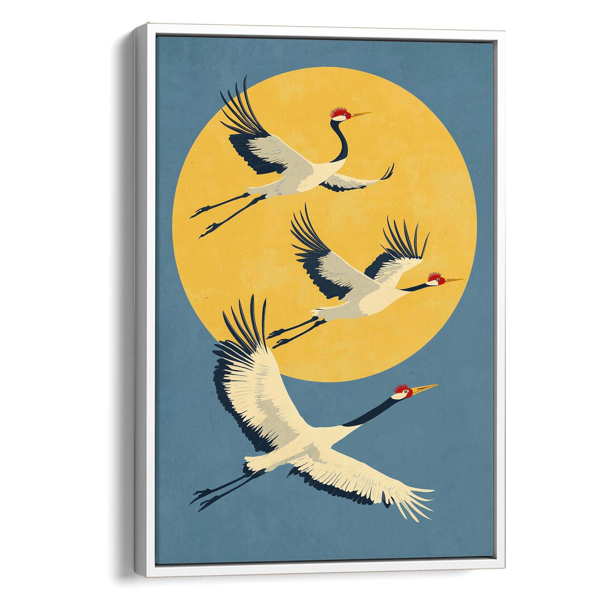 Japandi Cranes Canvas Print Canvas Art Wildfrog Art