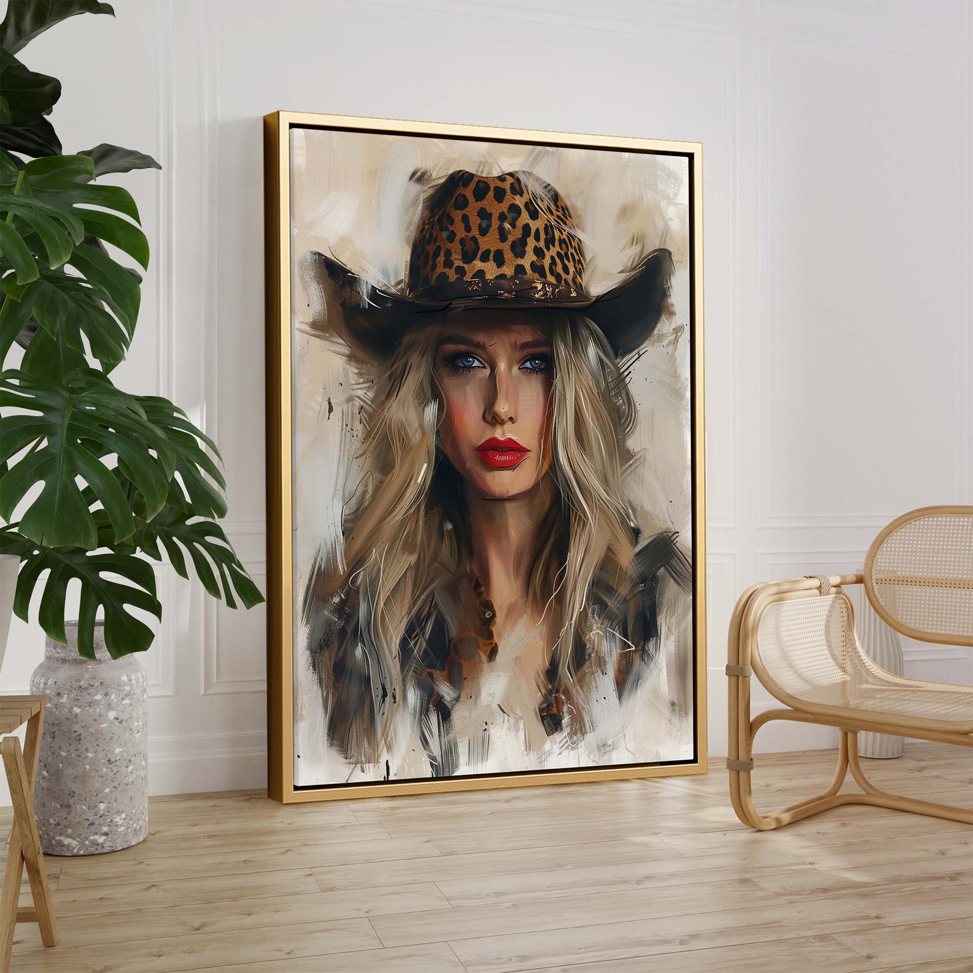Leopard Stare Canvas Print
