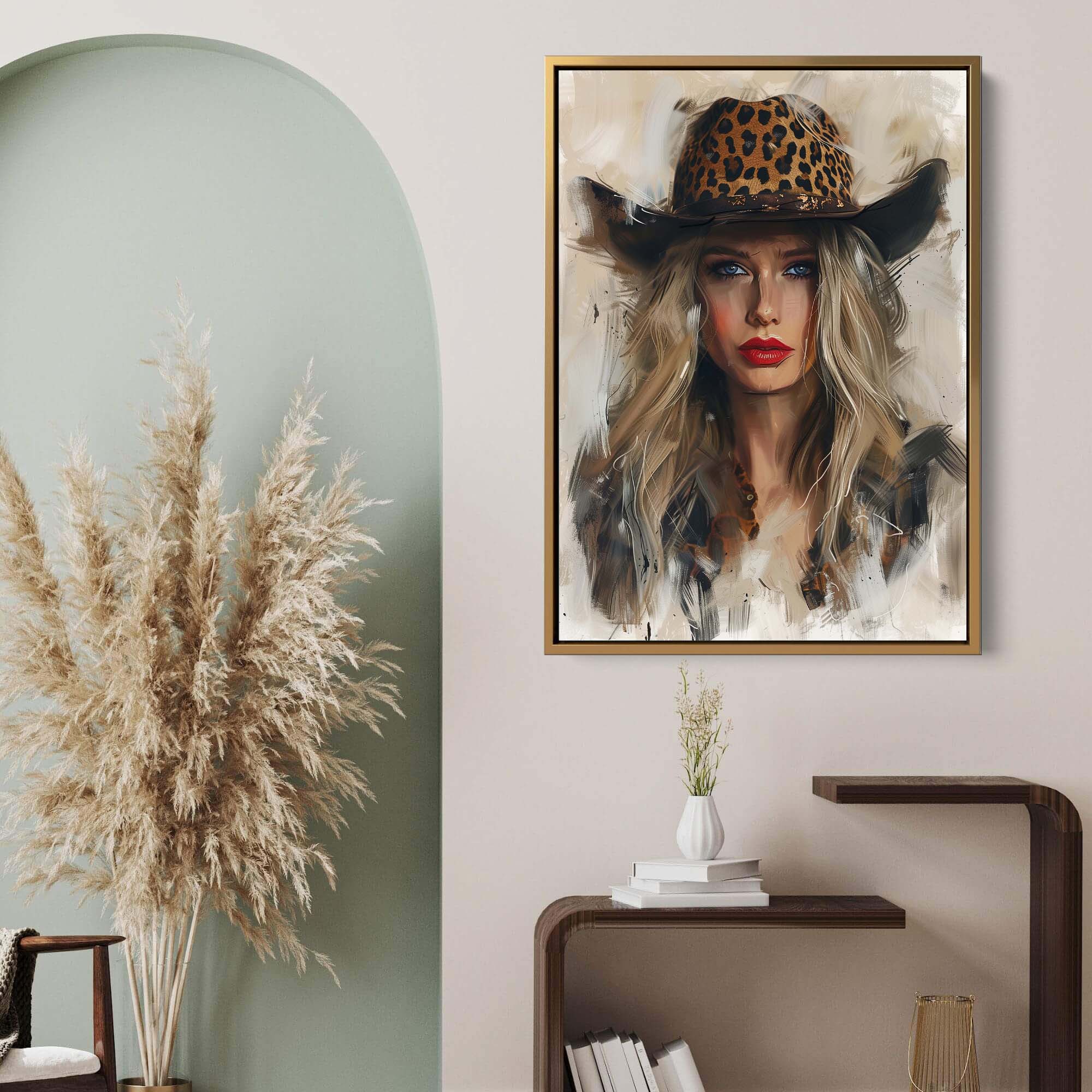 Leopard Stare Canvas Print