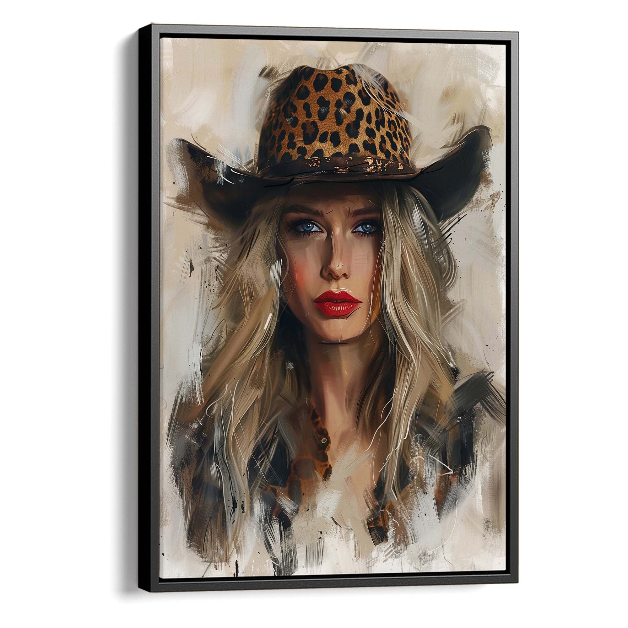 Leopard Stare Canvas Print