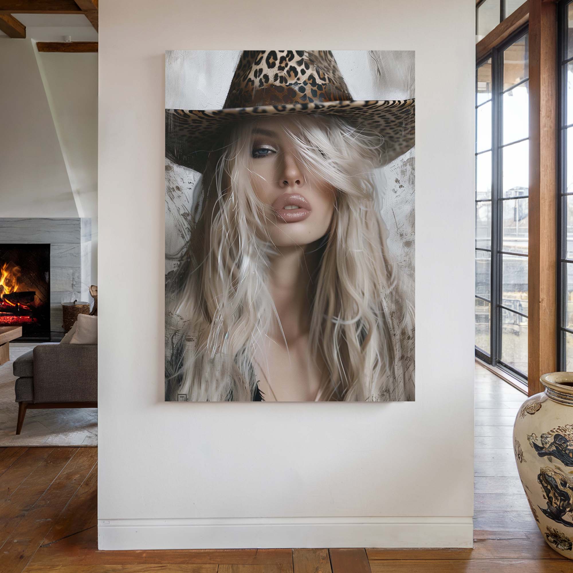 Leopard Wind Canvas Print