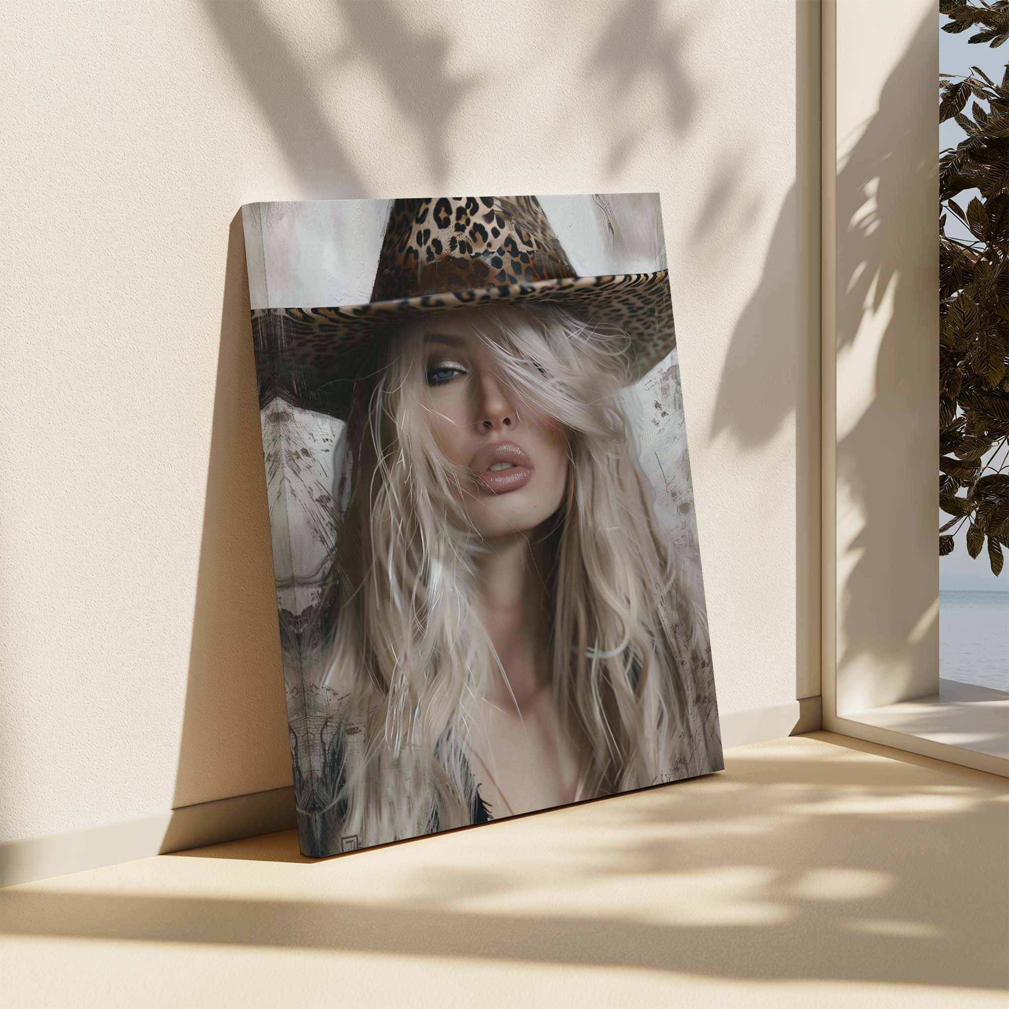 Leopard Wind Canvas Print