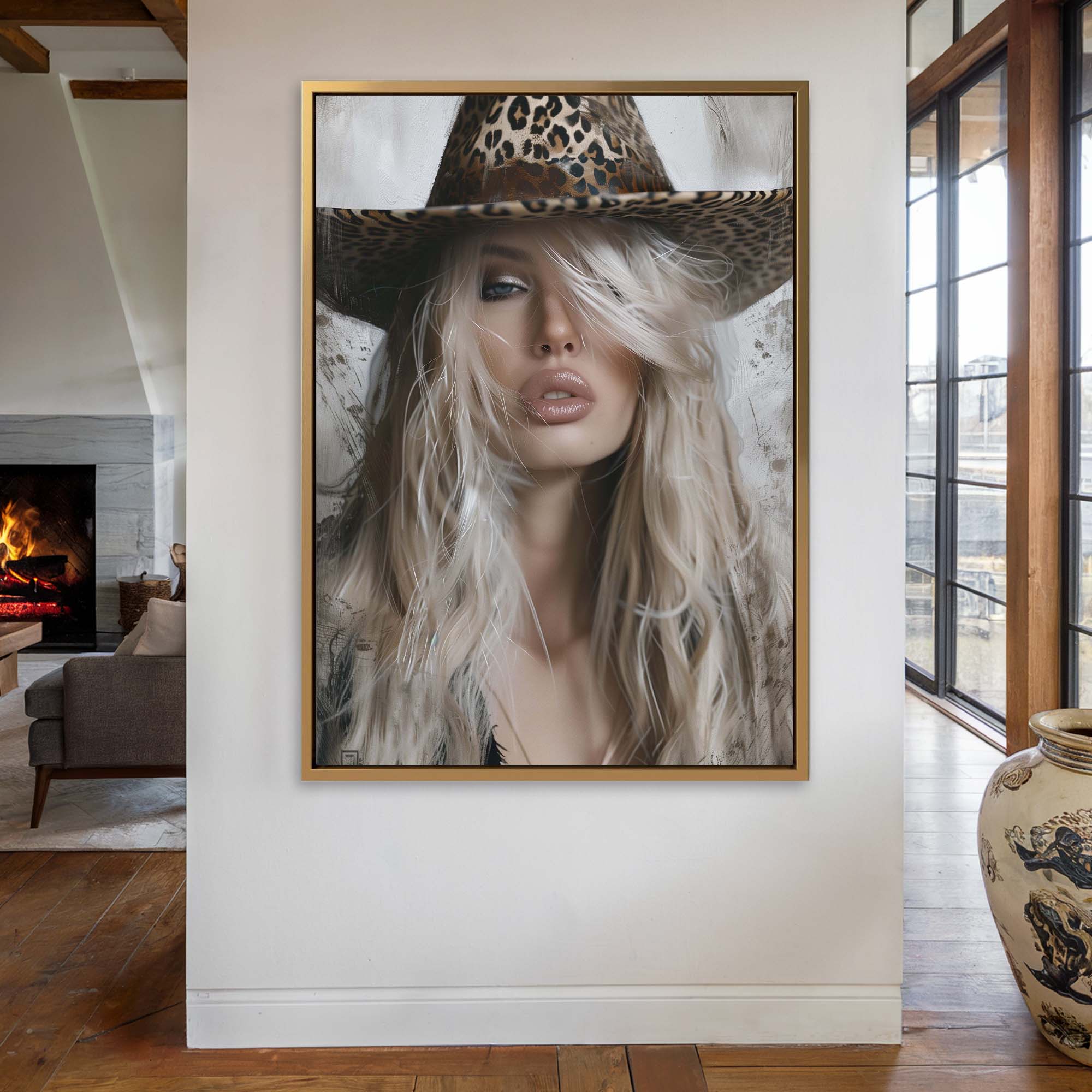 Leopard Wind Canvas Print