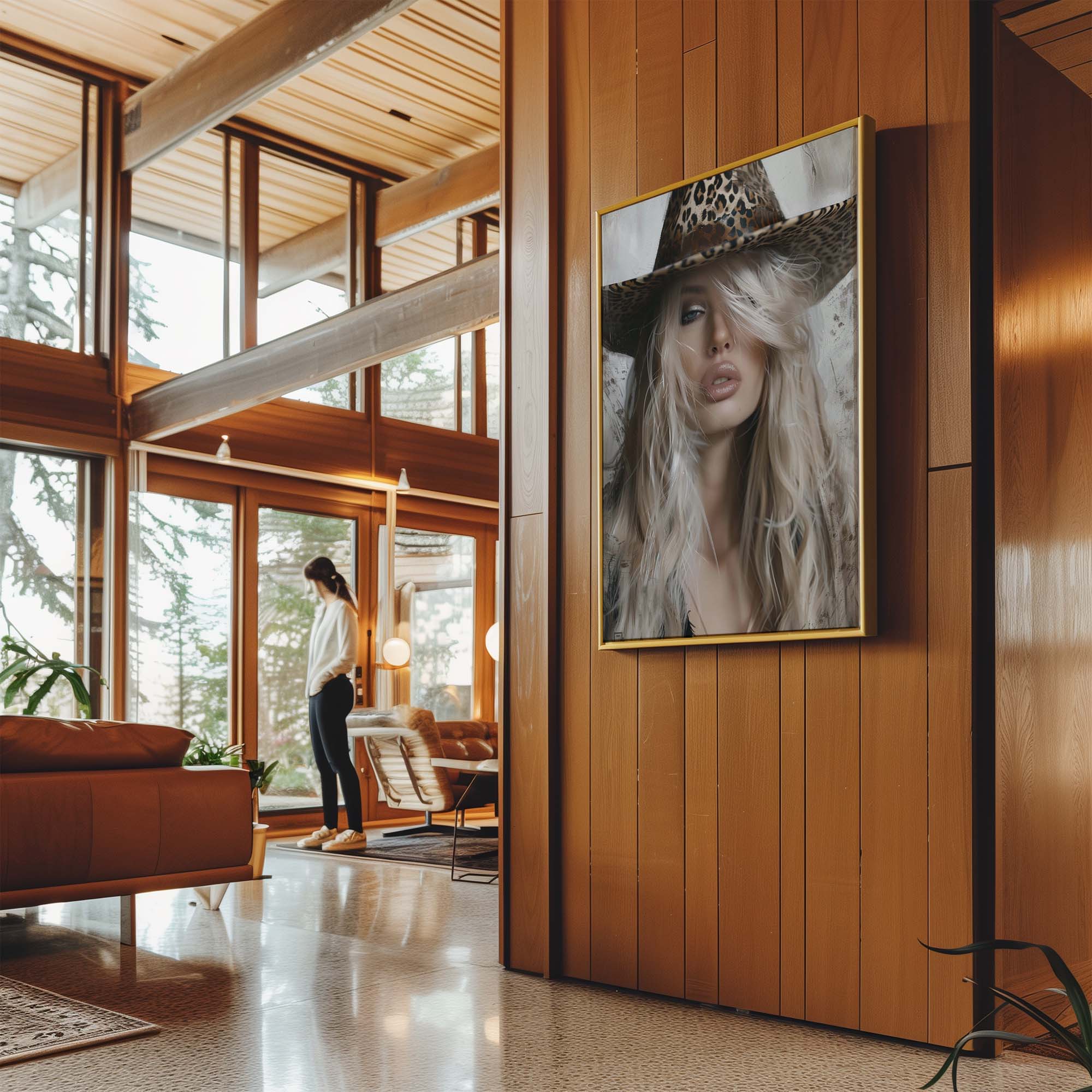 Leopard Wind Canvas Print