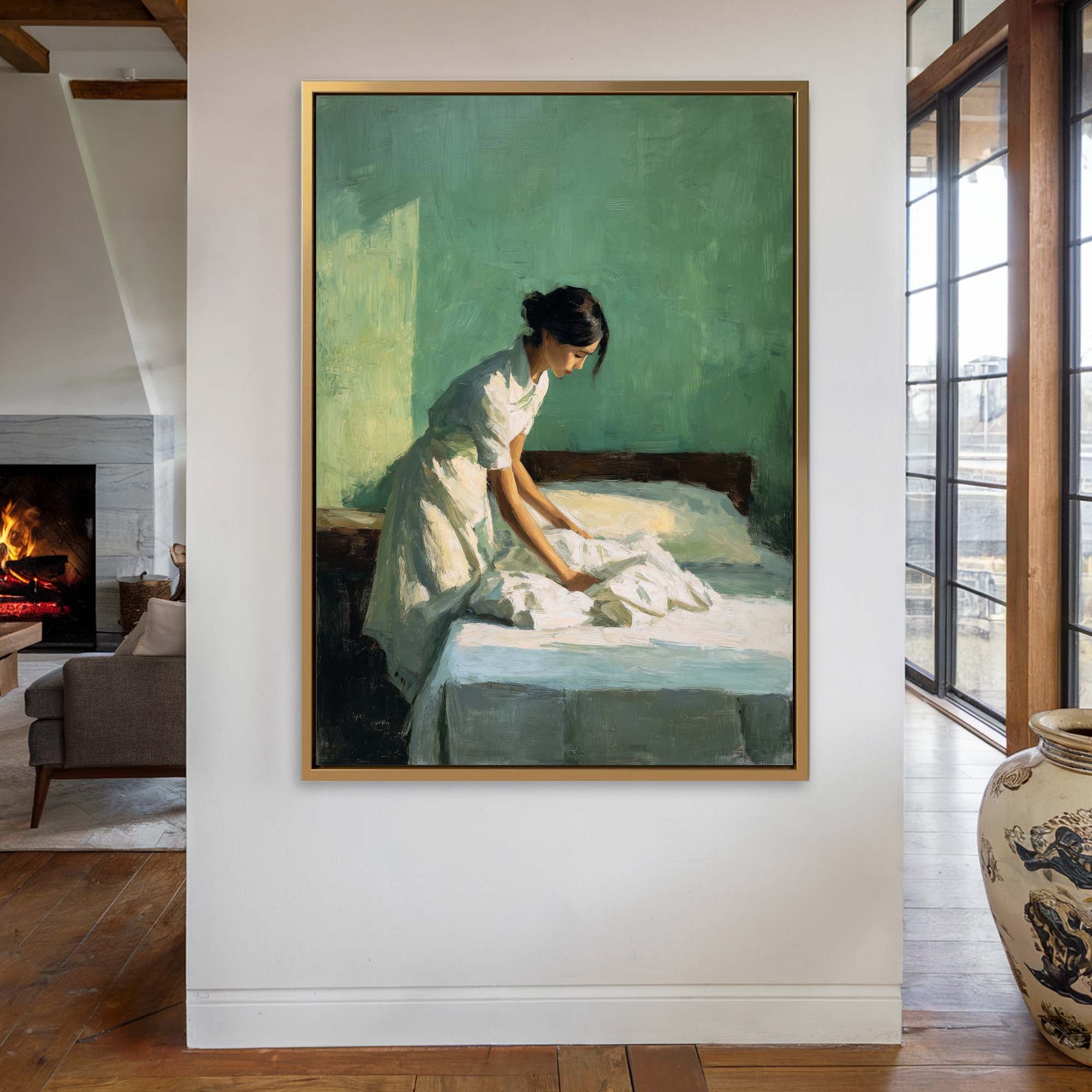 Light and Linen Canvas Print