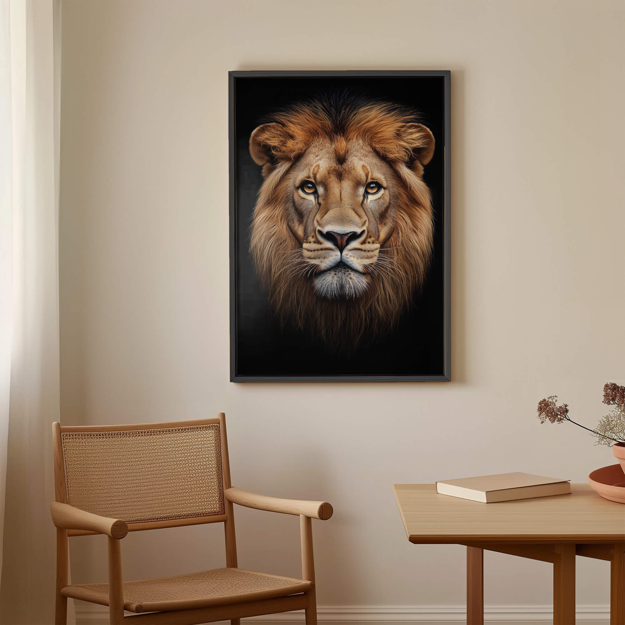 Lion Stare Canvas Print Canvas Art Wildfrog Art