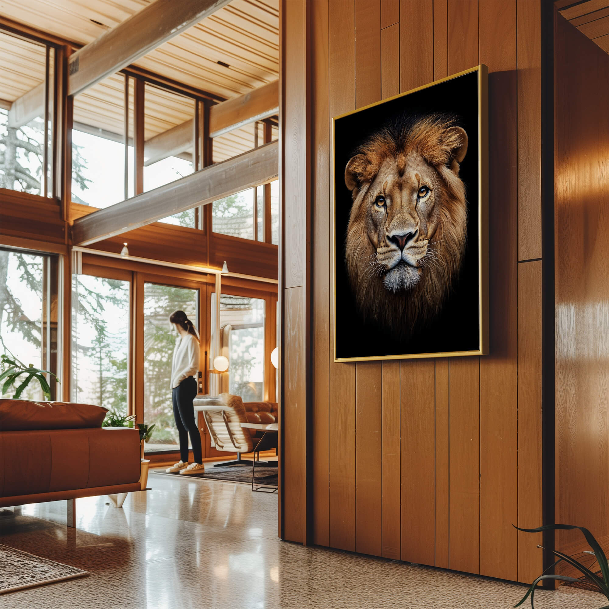 Lion Stare Canvas Print Canvas Art Wildfrog Art