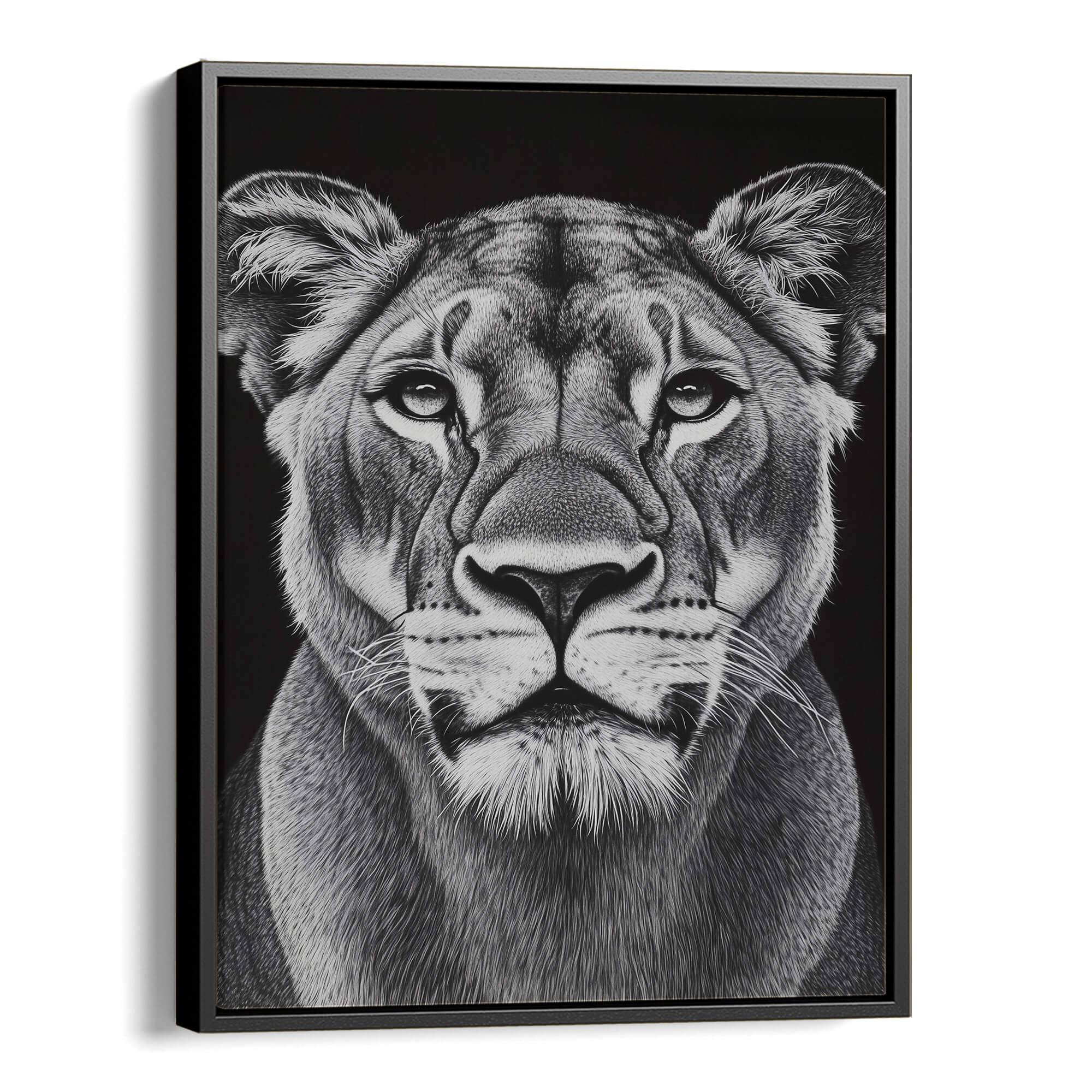 Lioness Portrait Canvas Print Canvas Art Wildfrog Art