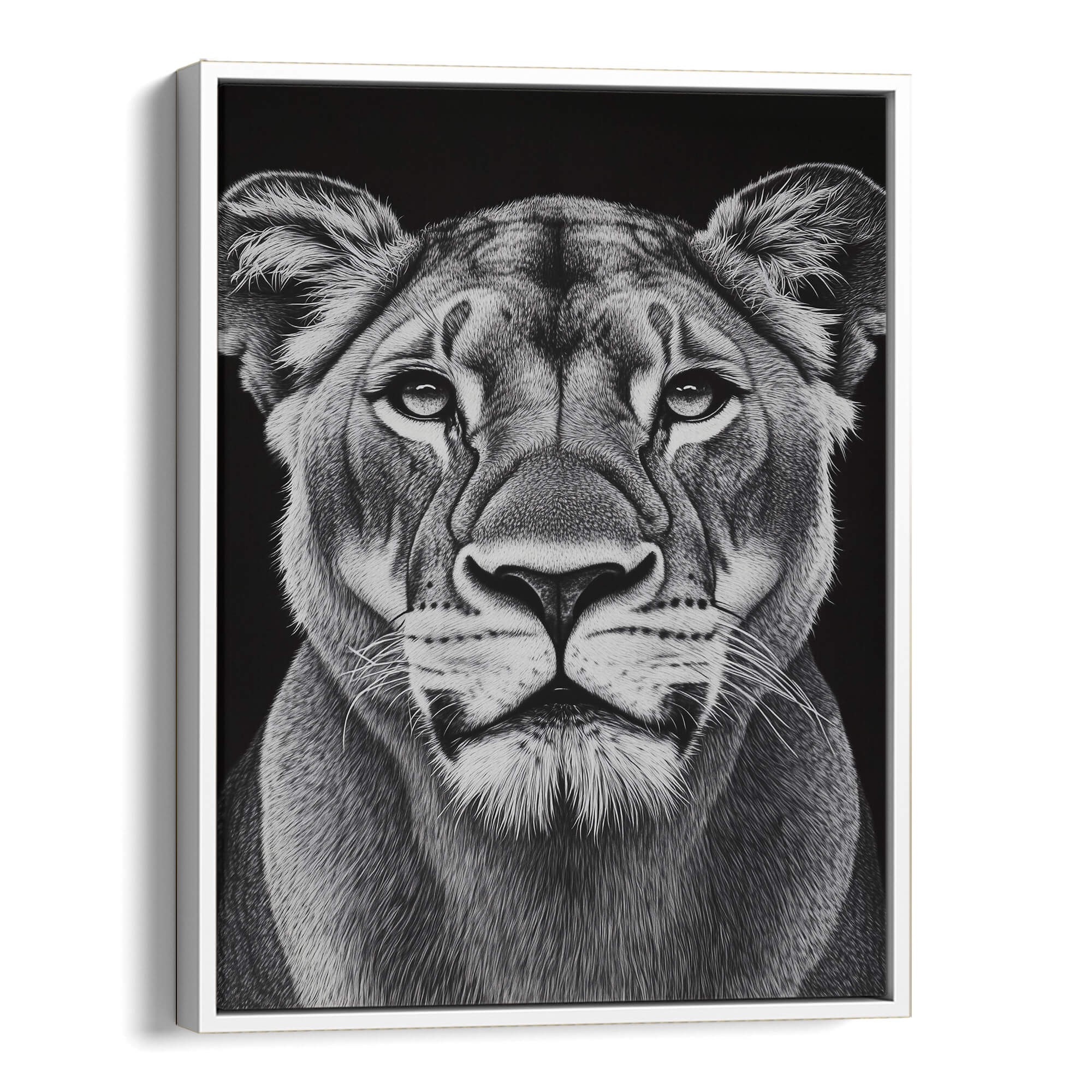 Lioness Portrait Canvas Print Canvas Art Wildfrog Art