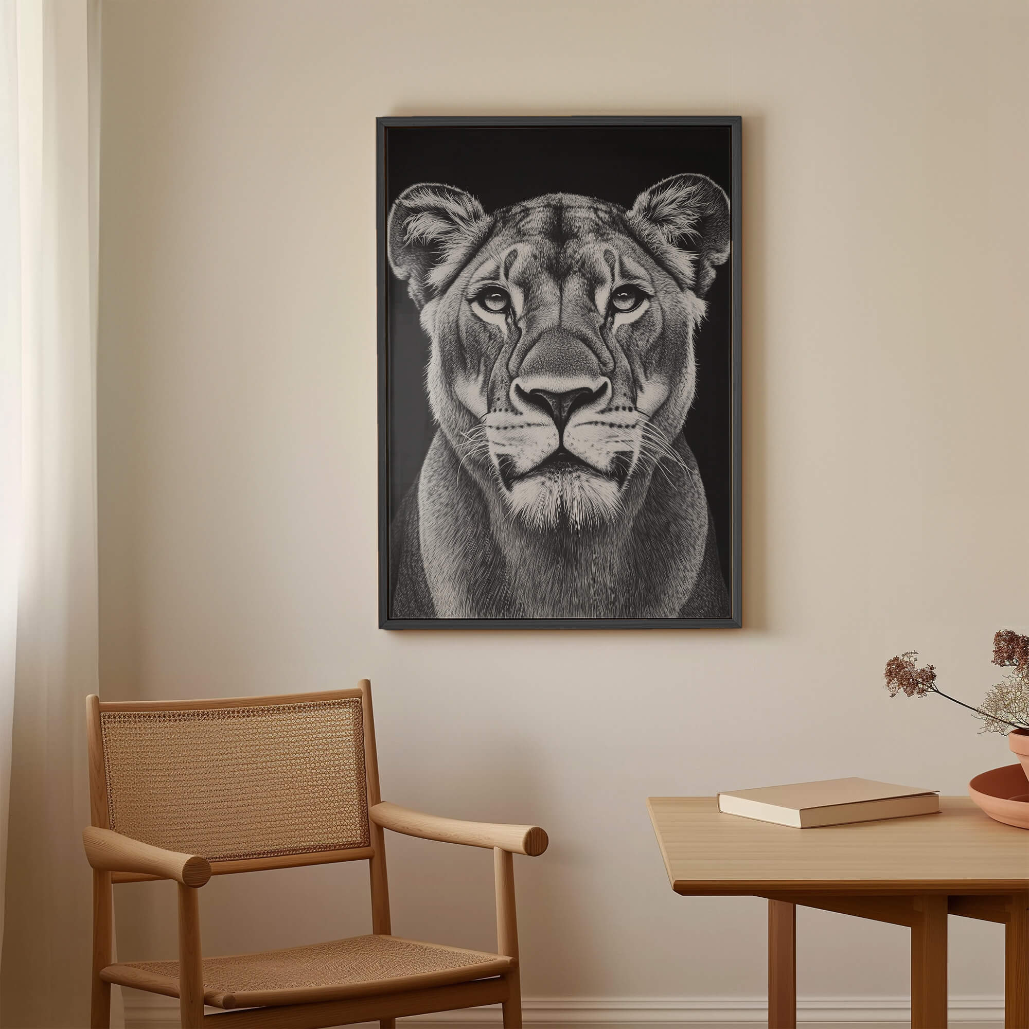 Lioness Portrait Canvas Print Canvas Art Wildfrog Art