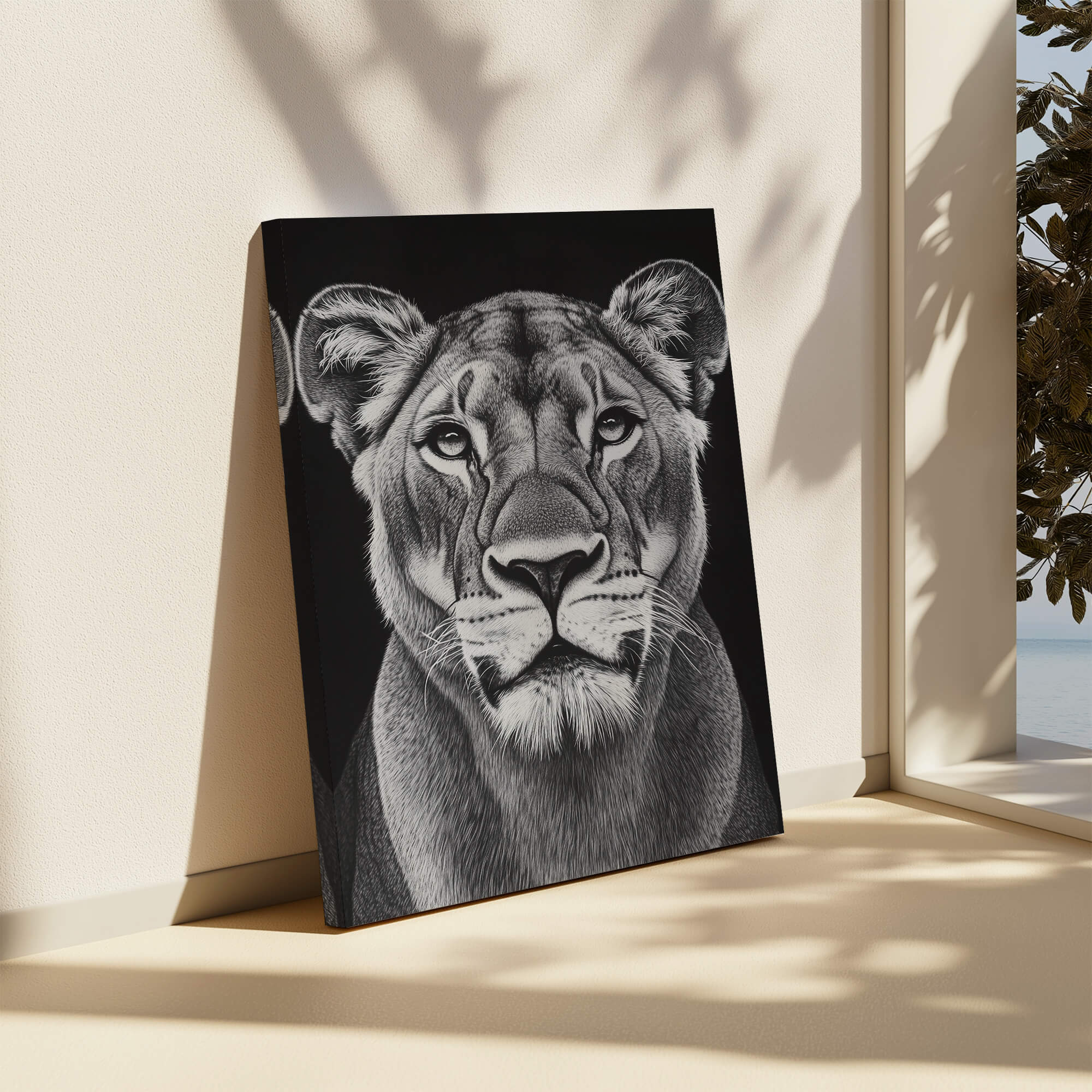 Lioness Portrait Canvas Print Canvas Art Wildfrog Art