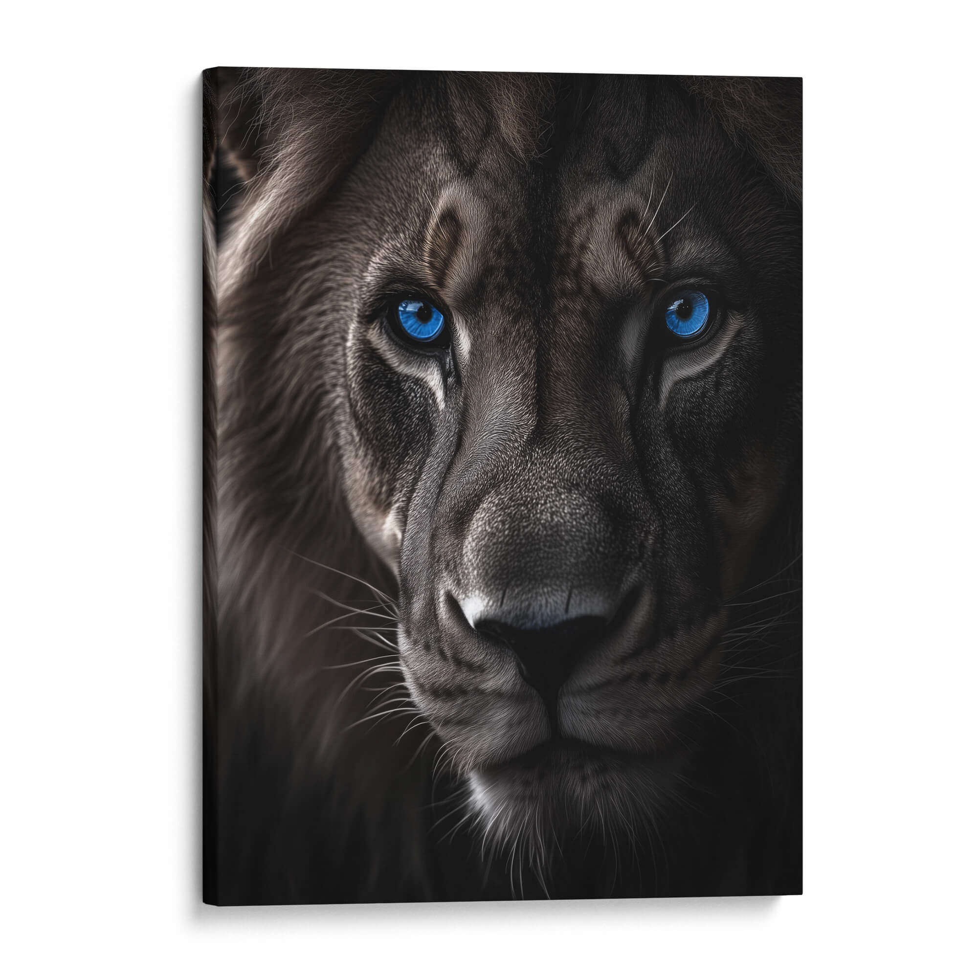 Lion with Golden Mane Canvas Print Canvas Art Wildfrog Art
