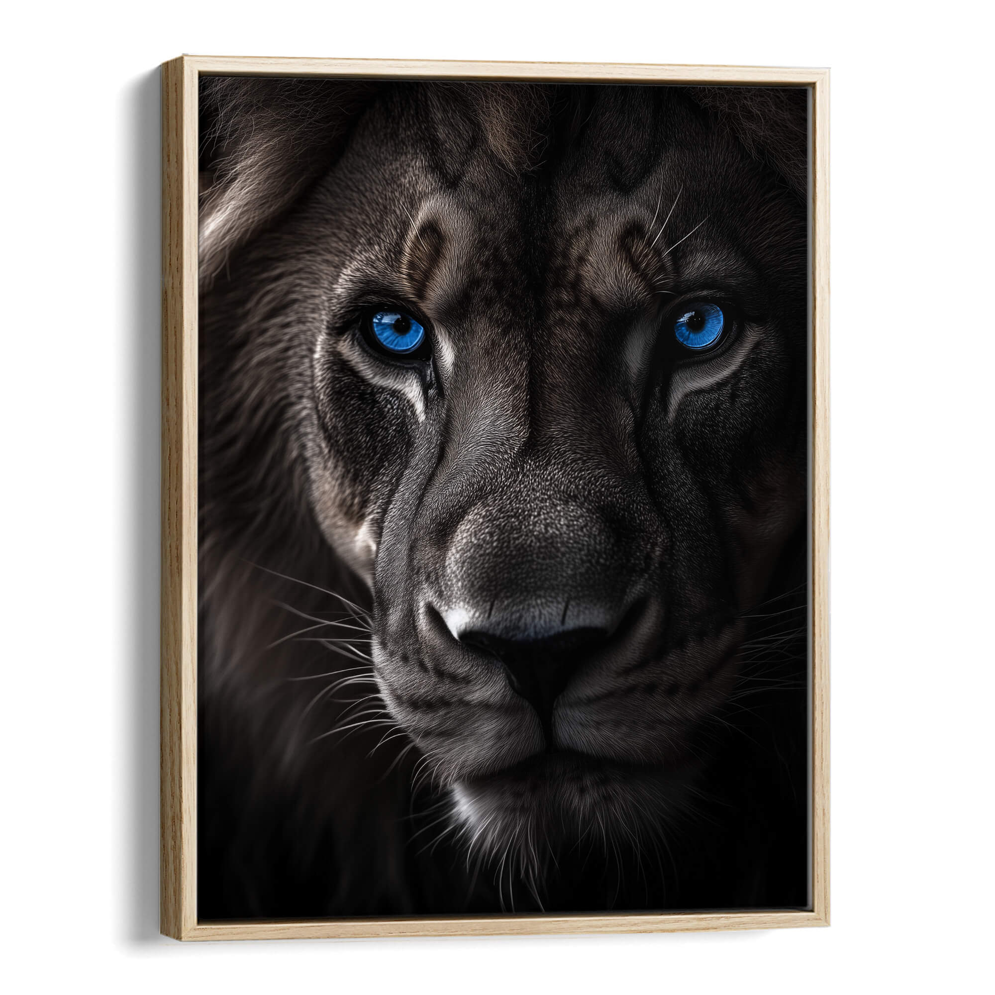 Lion with Golden Mane Canvas Print Canvas Art Wildfrog Art