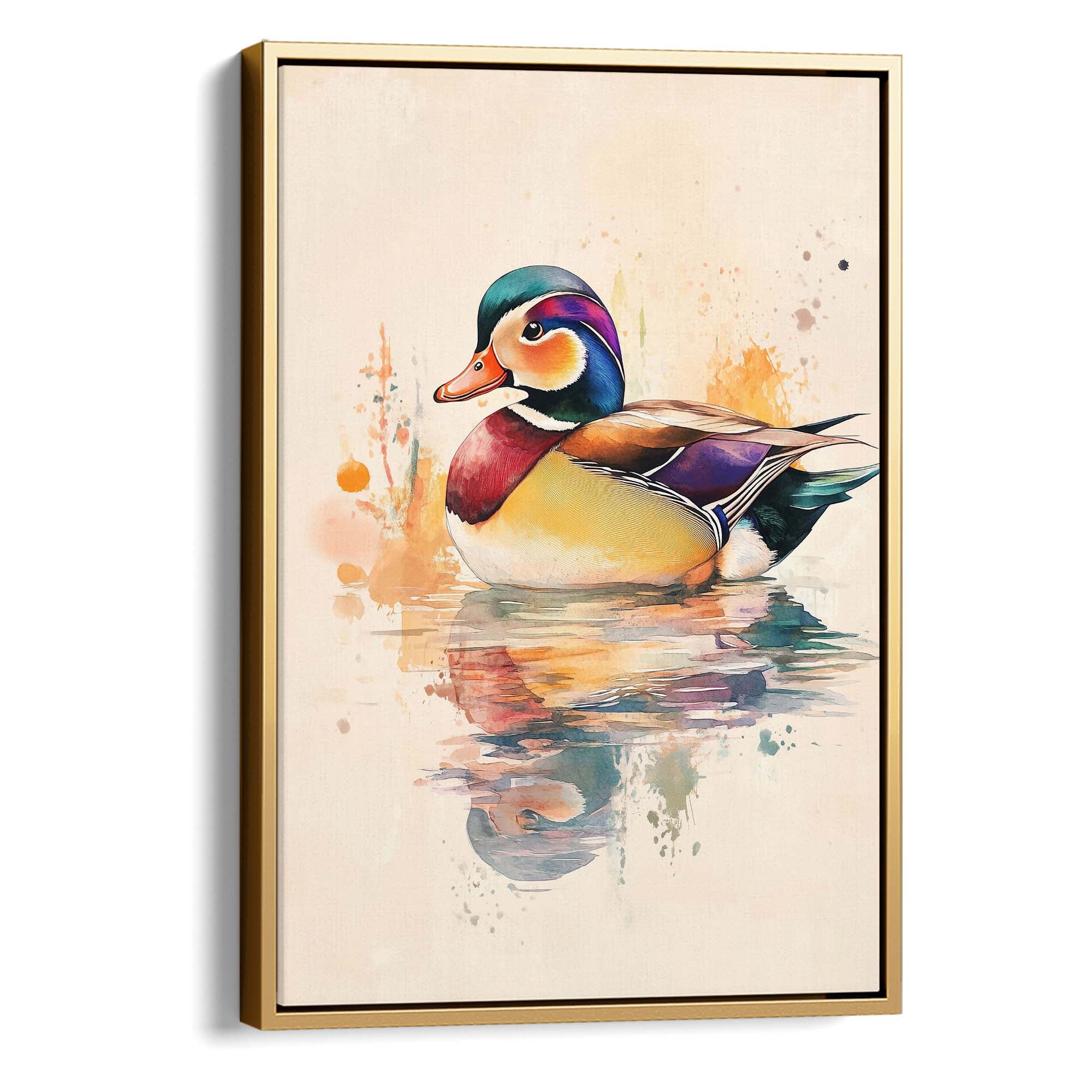 Mandarin Duck No2 Canvas Print