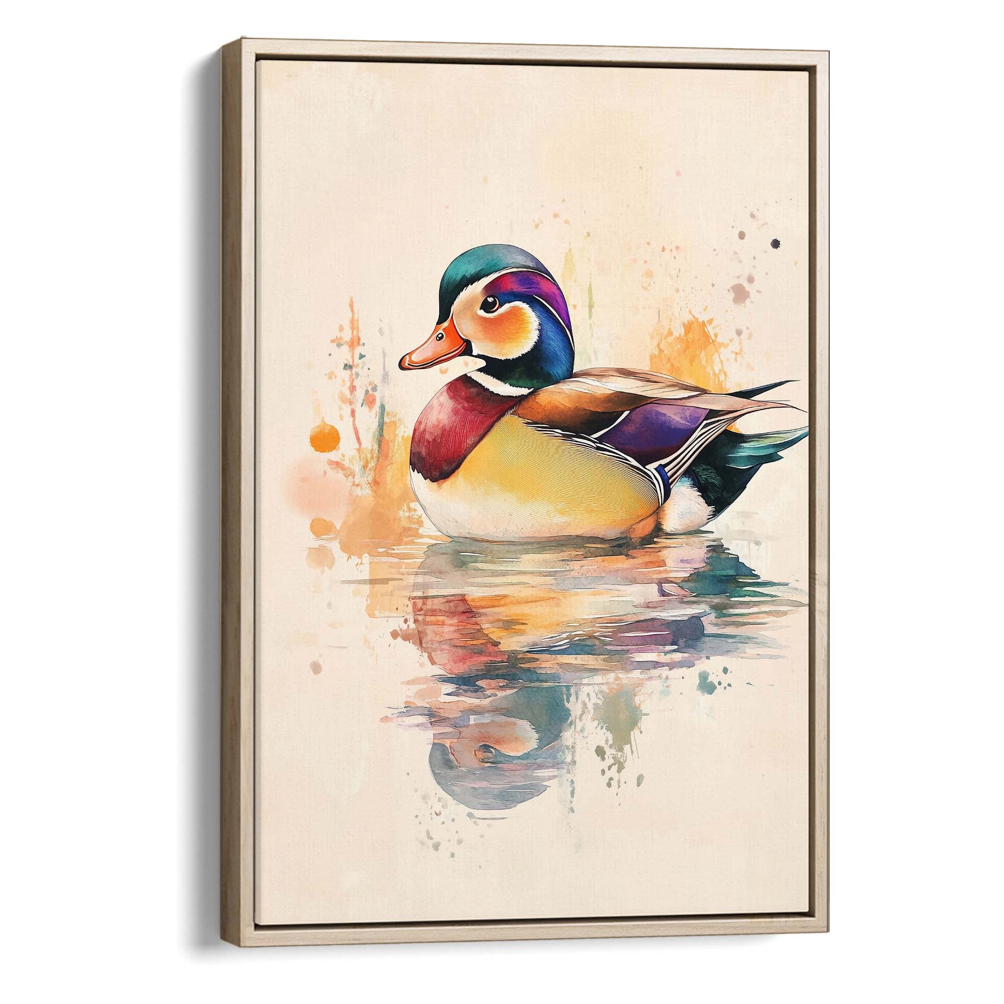 Mandarin Duck No2 Canvas Print