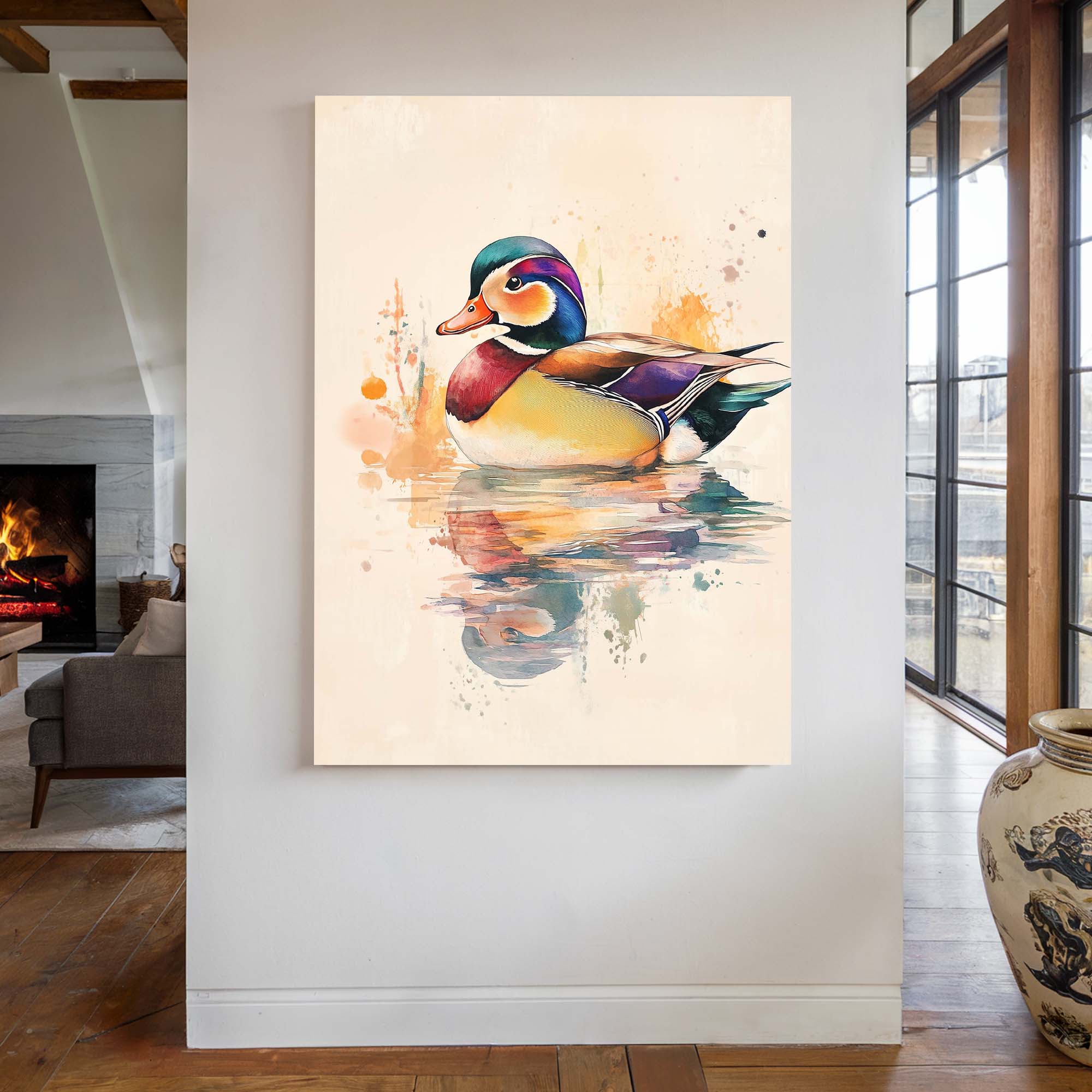 Mandarin Duck No2 Canvas Print