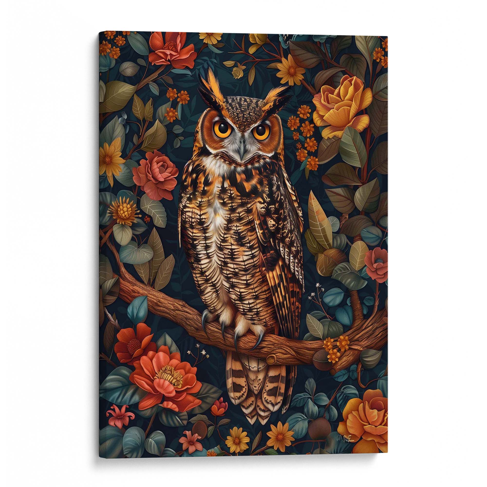 Midsummer Owl Canvas Print