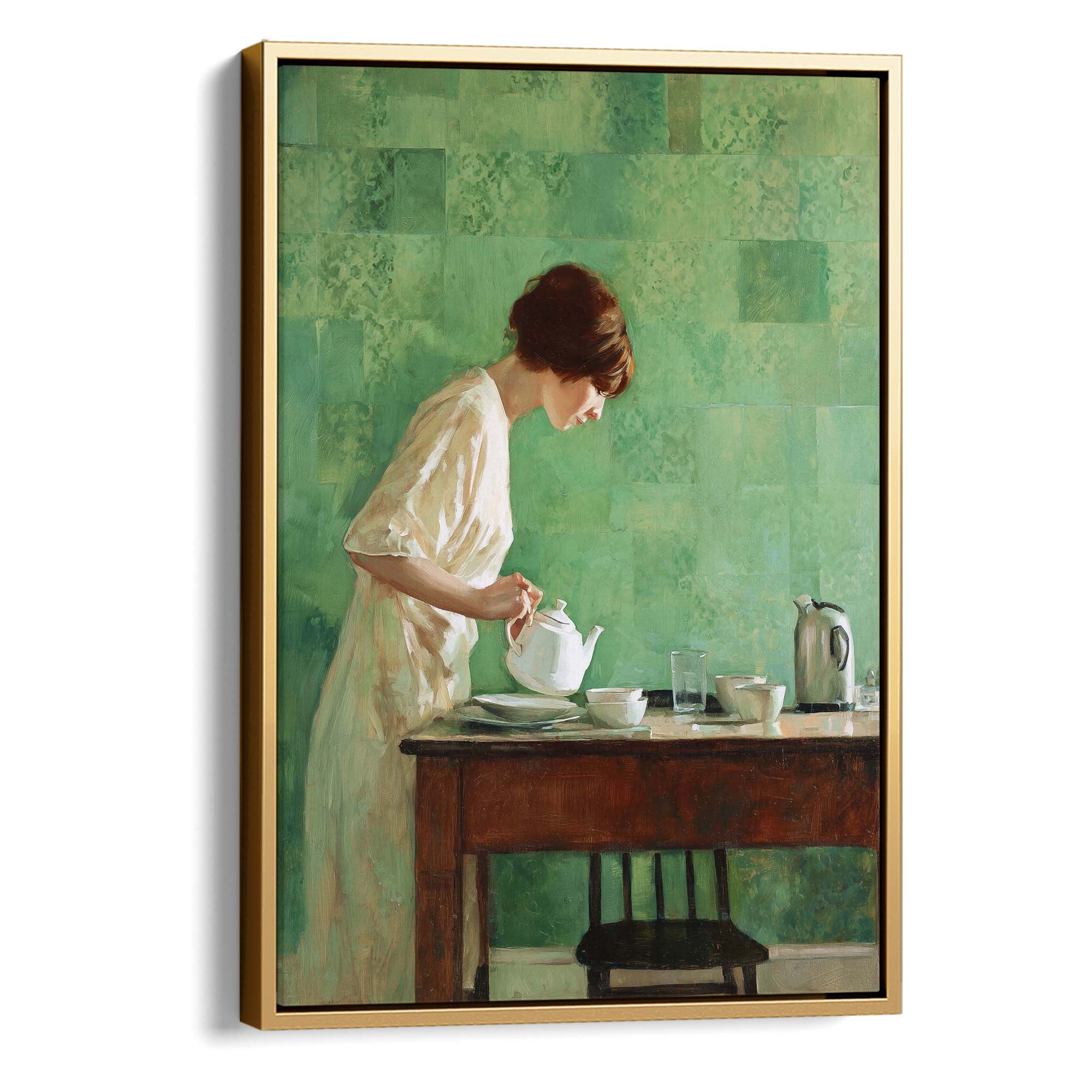 Morning Tea Ritual Canvas Print