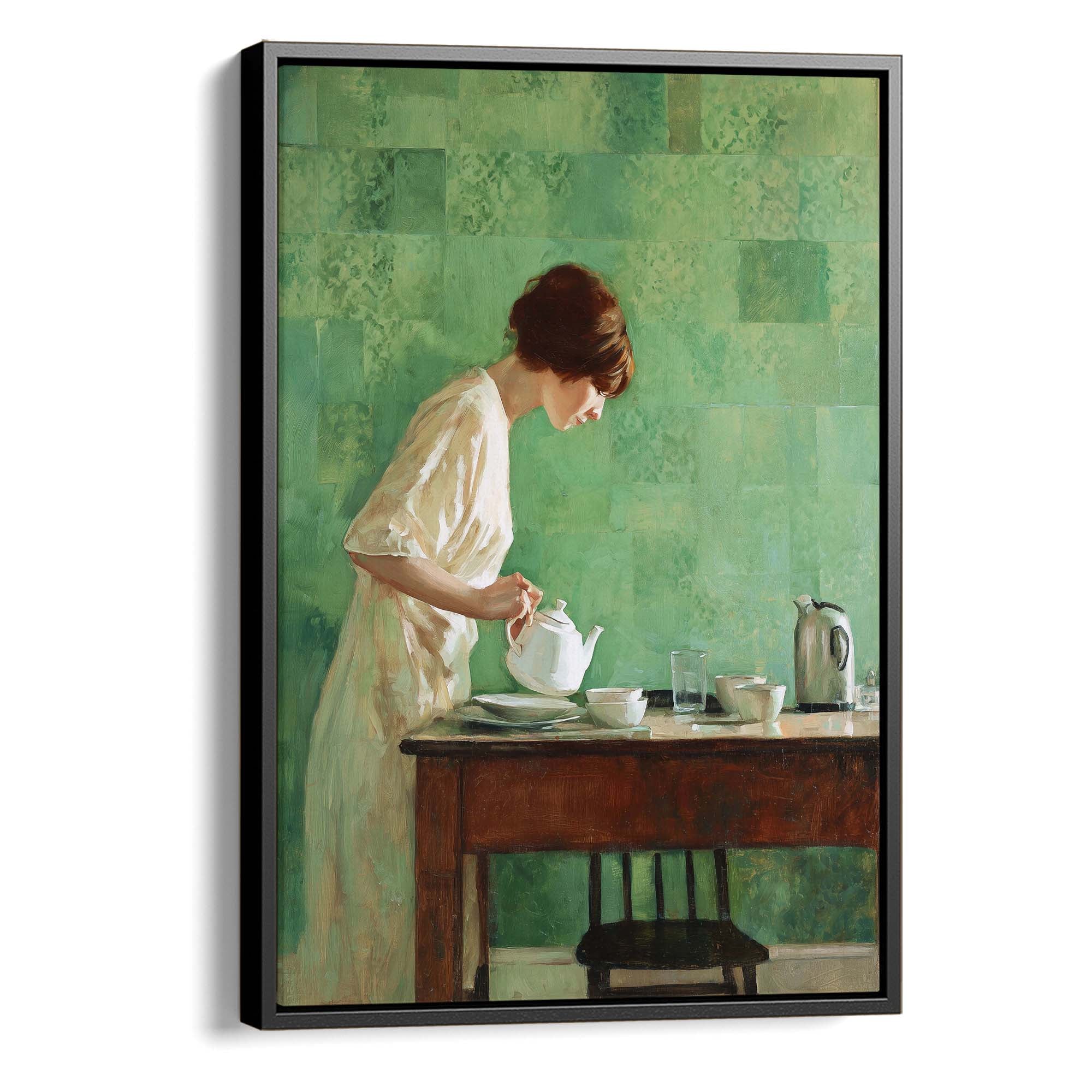 Morning Tea Ritual Canvas Print