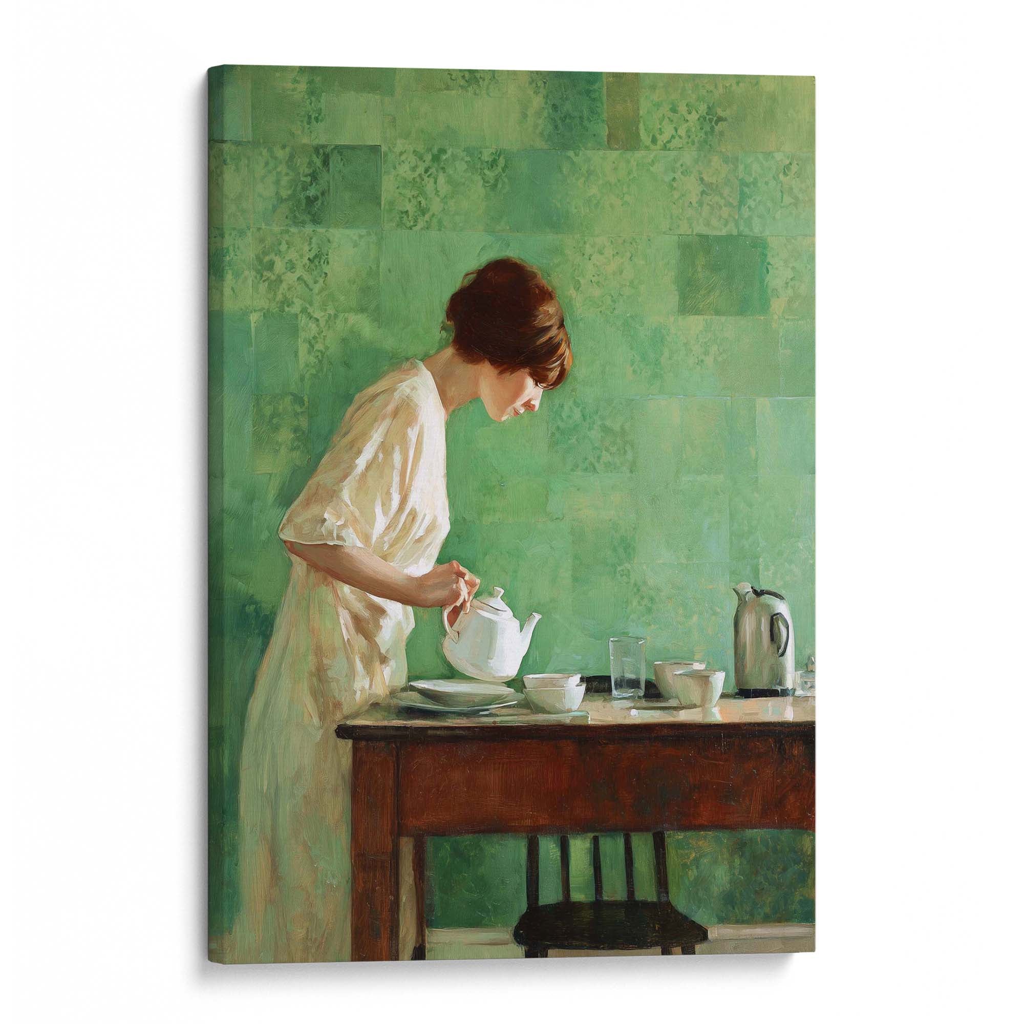 Morning Tea Ritual Canvas Print