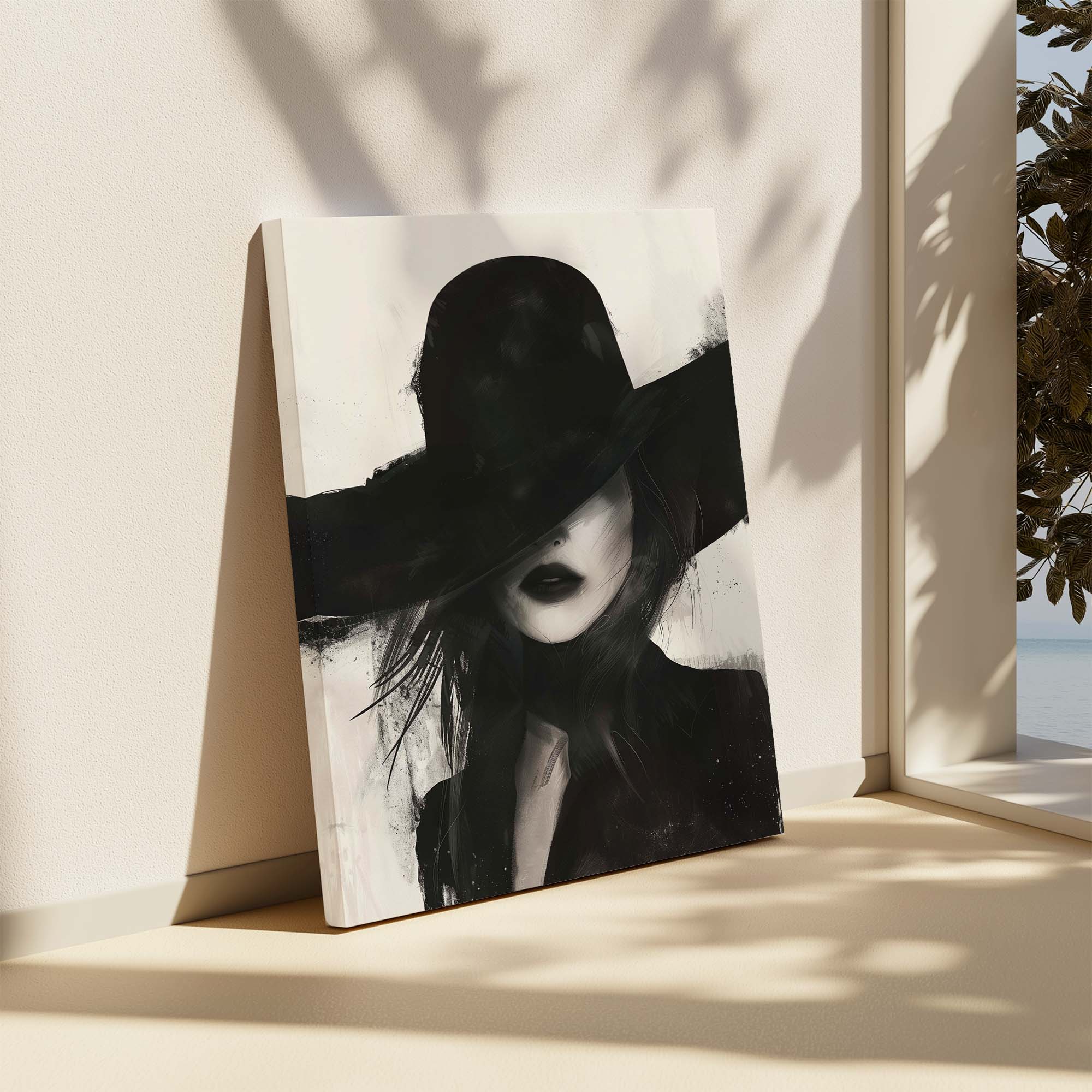 Noir Femme Canvas Print