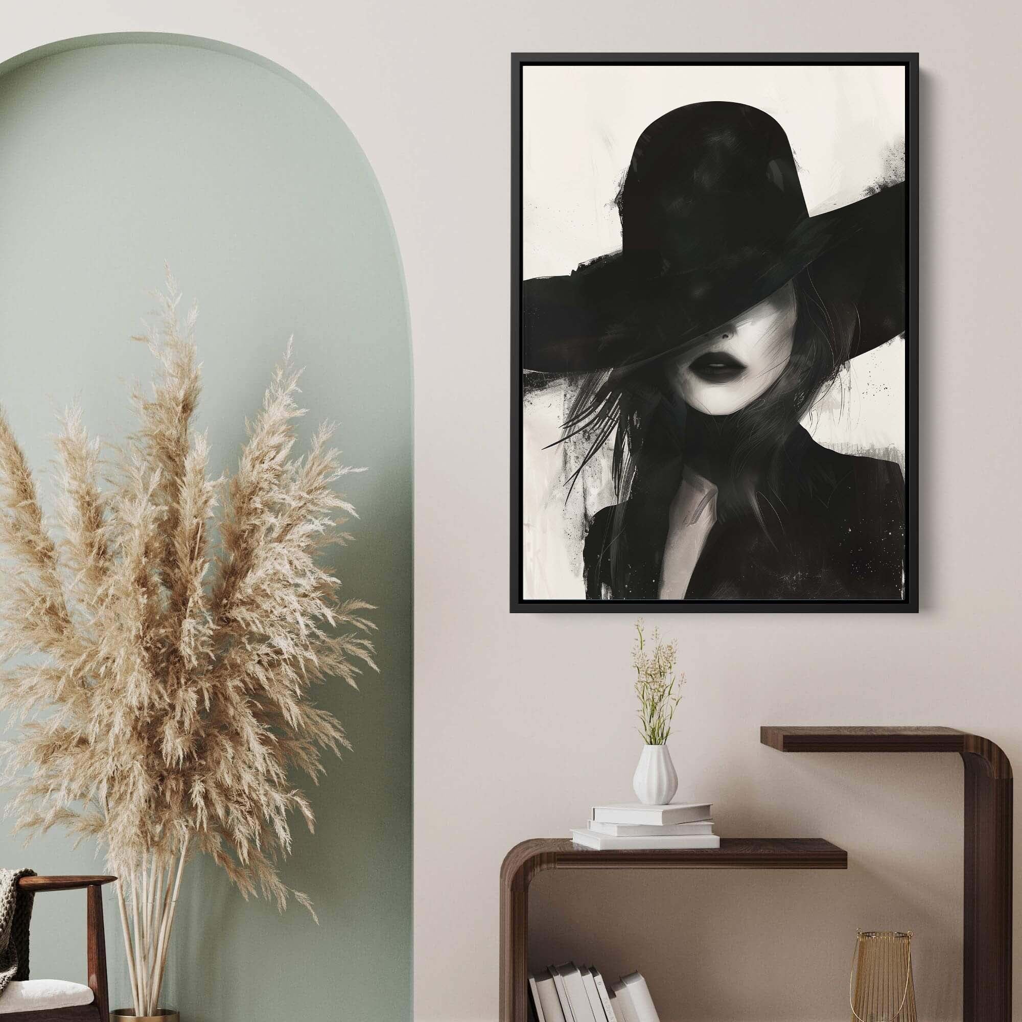 Noir Femme Canvas Print