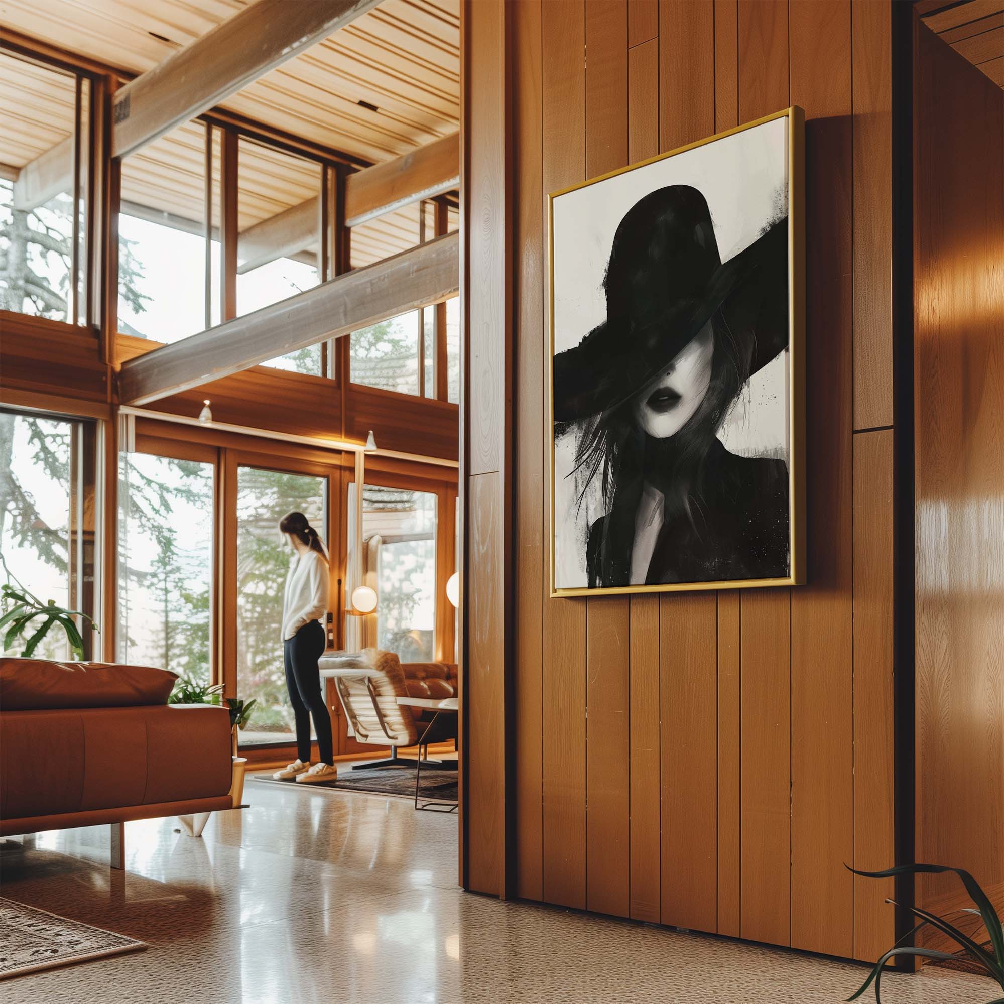 Noir Femme Canvas Print