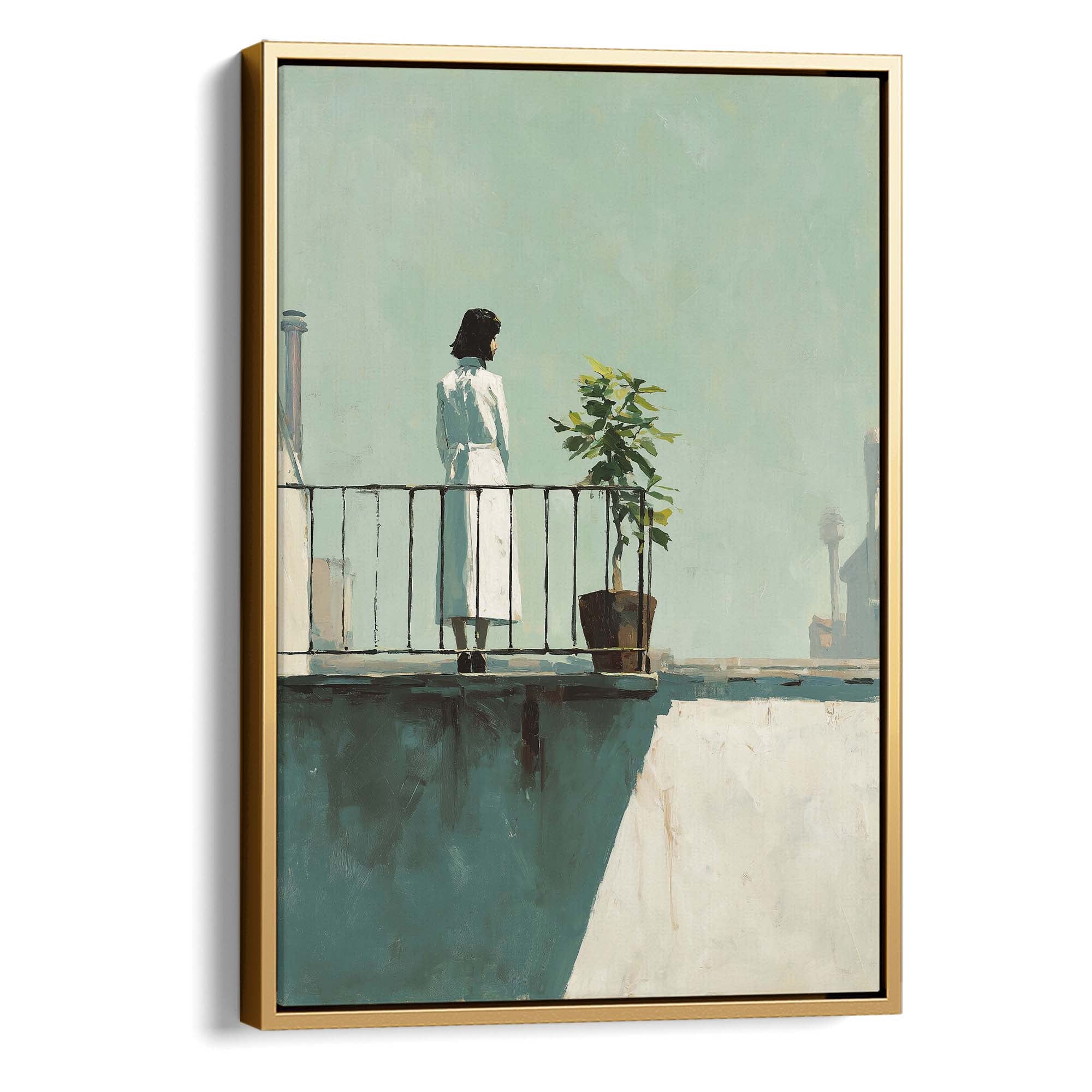 Pale Sky and Shadows Canvas Print Canvas Art Wildfrog Art