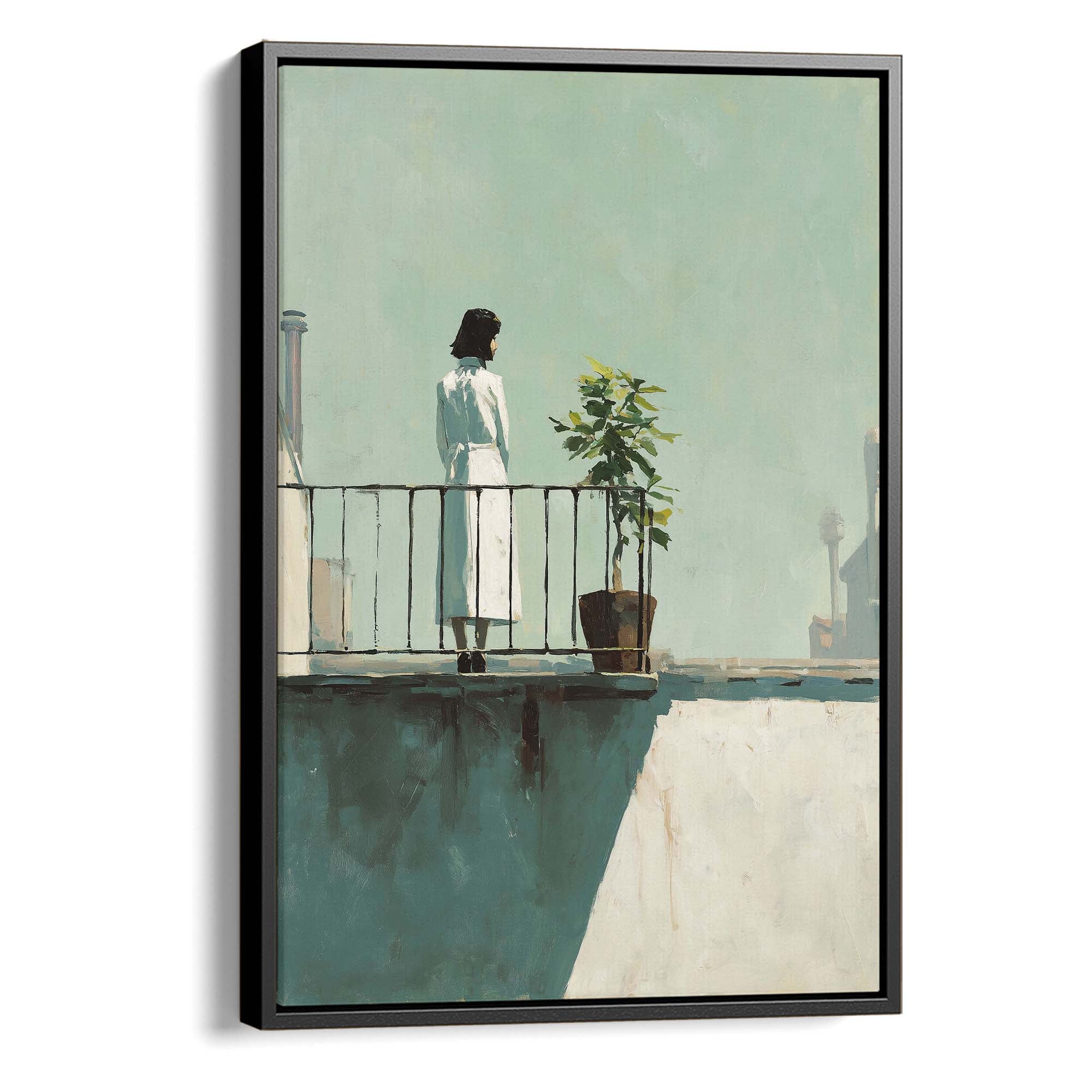 Pale Sky and Shadows Canvas Print Canvas Art Wildfrog Art