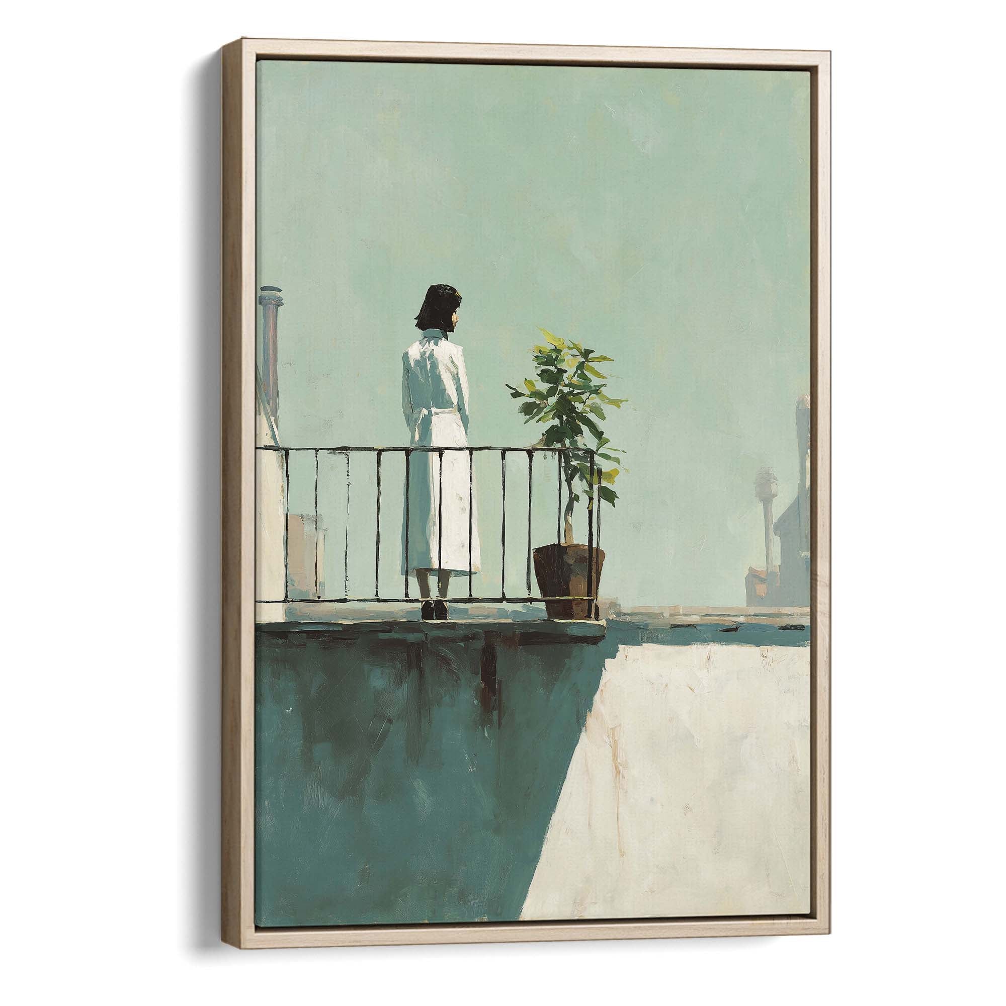 Pale Sky and Shadows Canvas Print Canvas Art Wildfrog Art