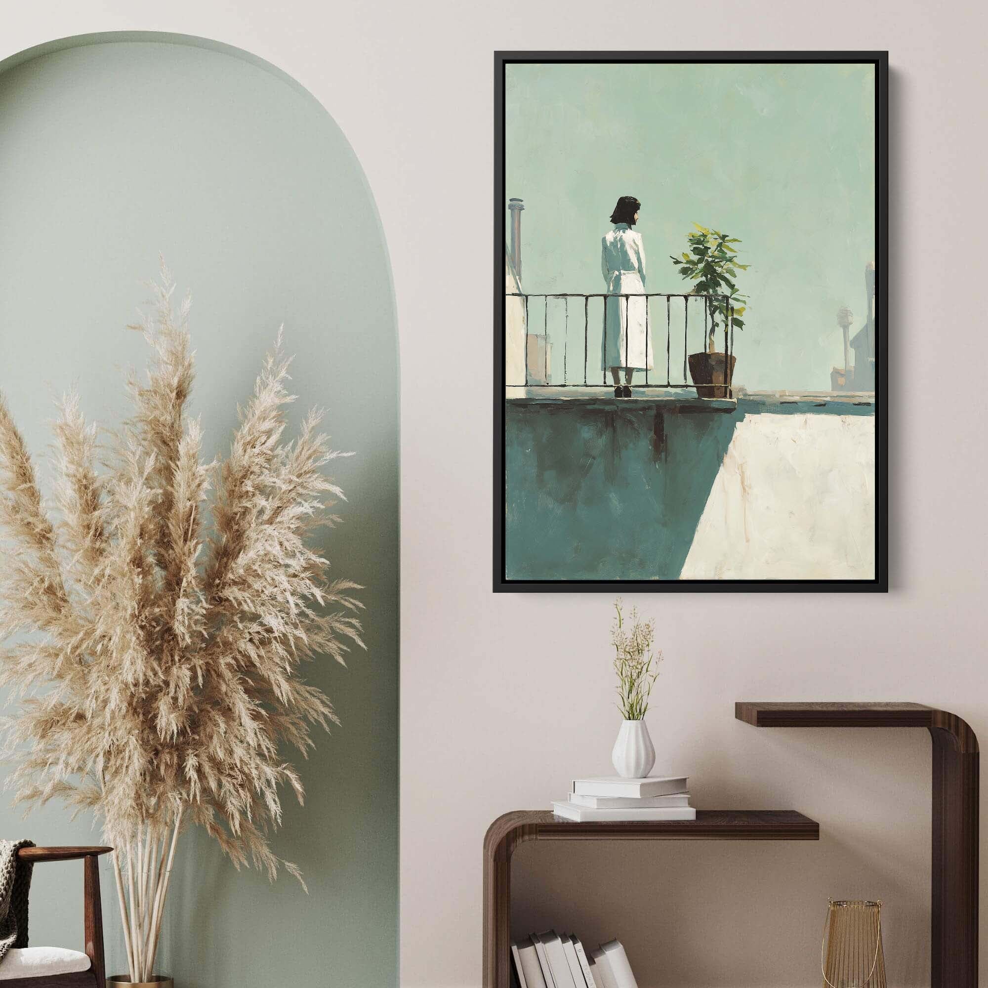 Pale Sky and Shadows Canvas Print Canvas Art Wildfrog Art