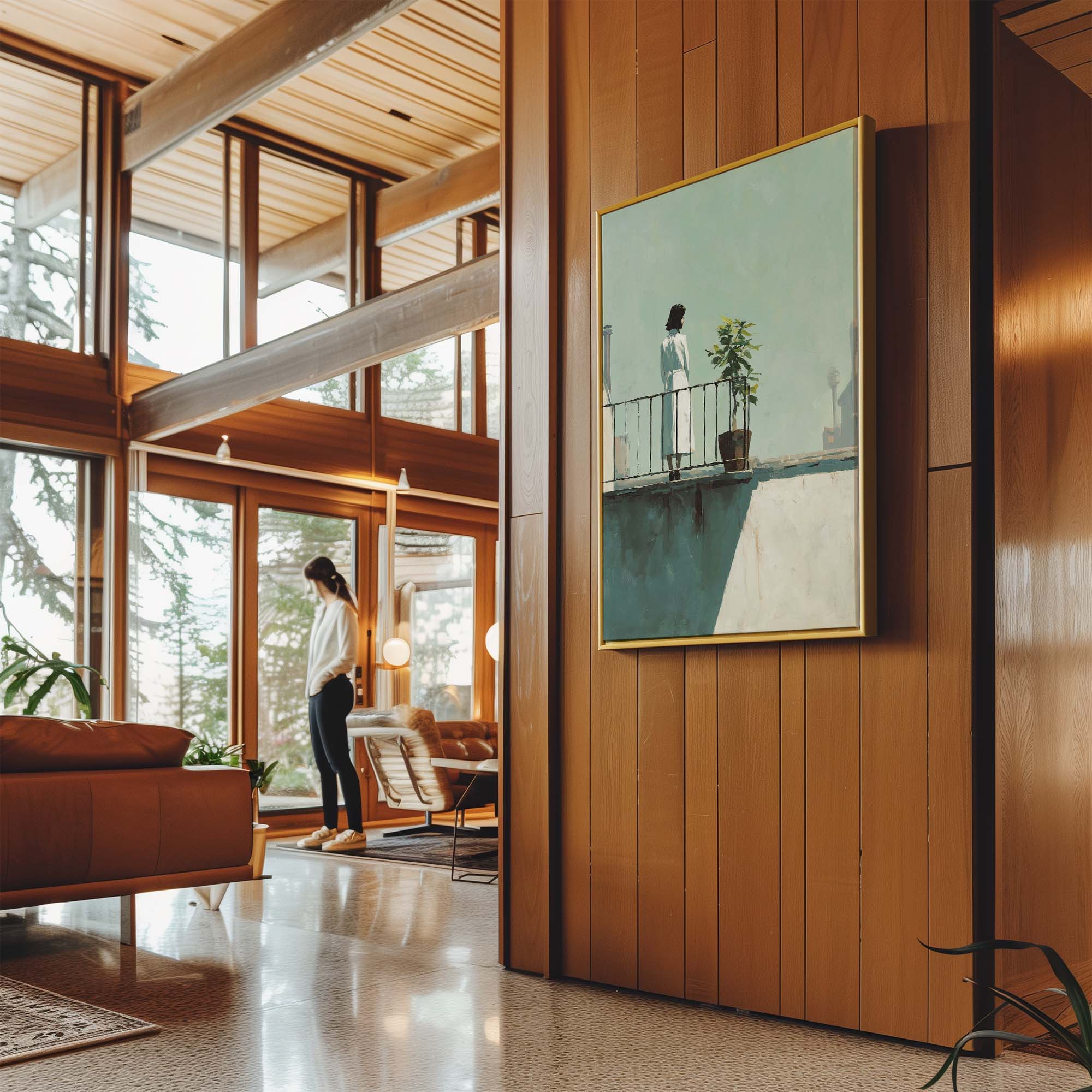 Pale Sky and Shadows Canvas Print Canvas Art Wildfrog Art