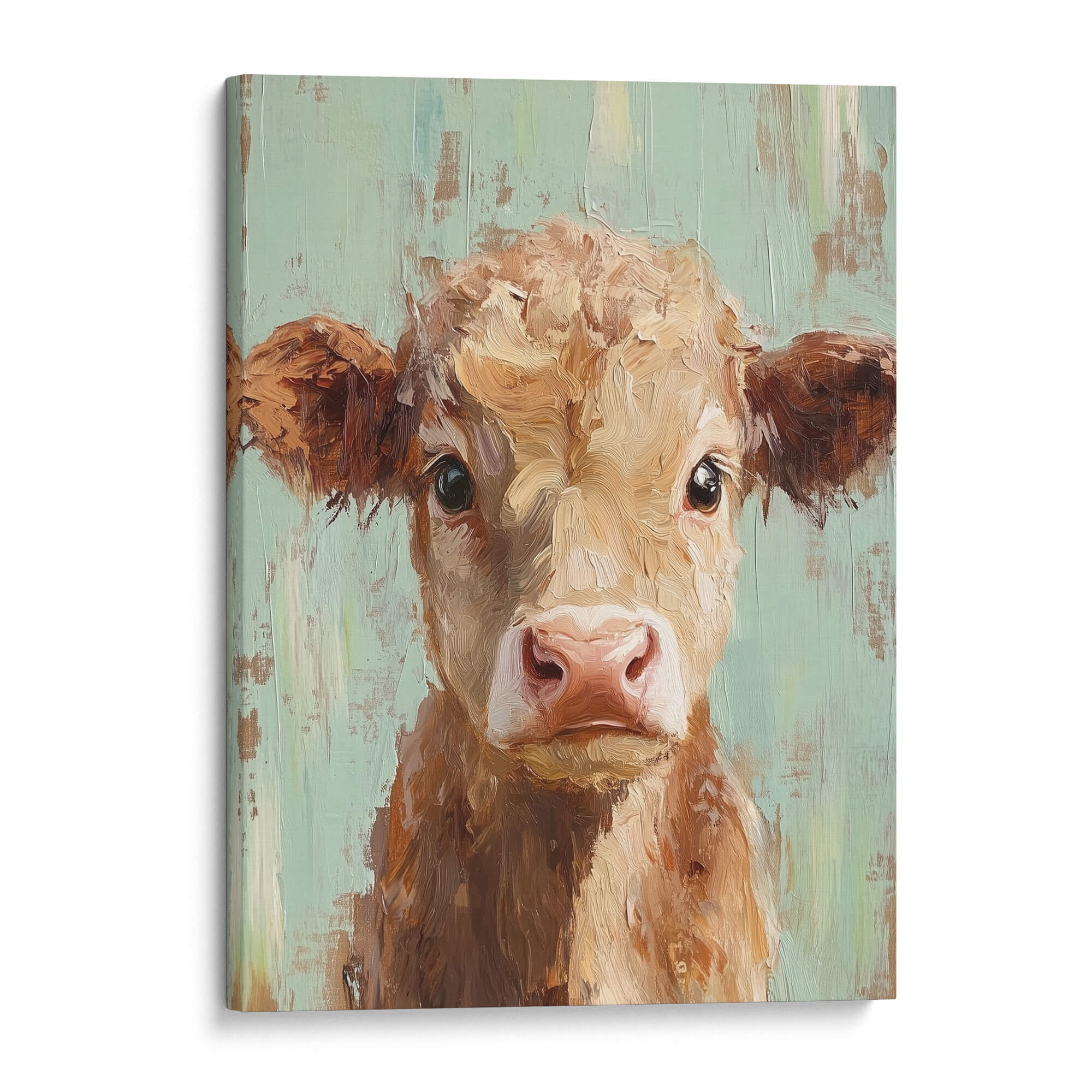 Pastel Calf Canvas Print Canvas Art Wildfrog Art