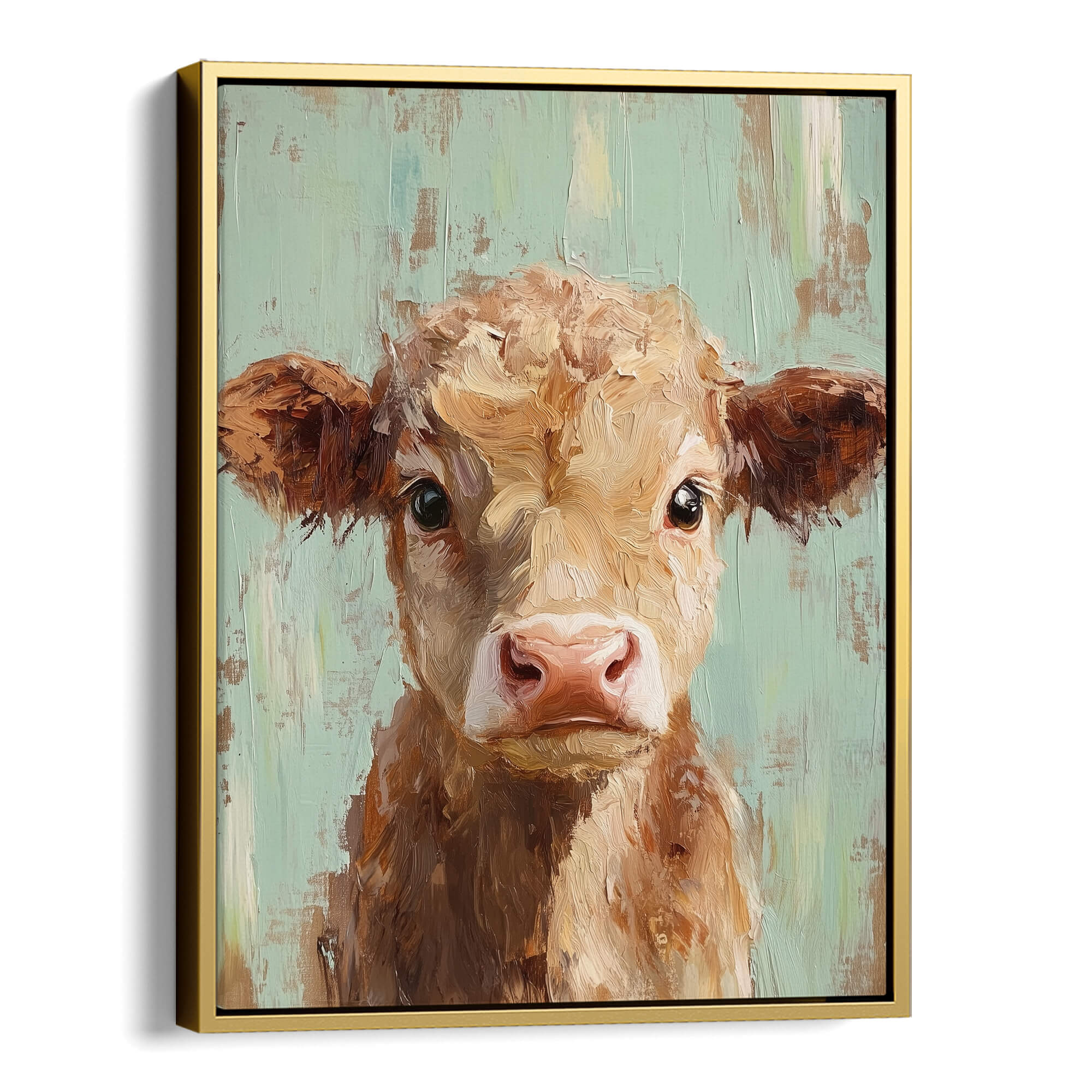 Pastel Calf Canvas Print Canvas Art Wildfrog Art
