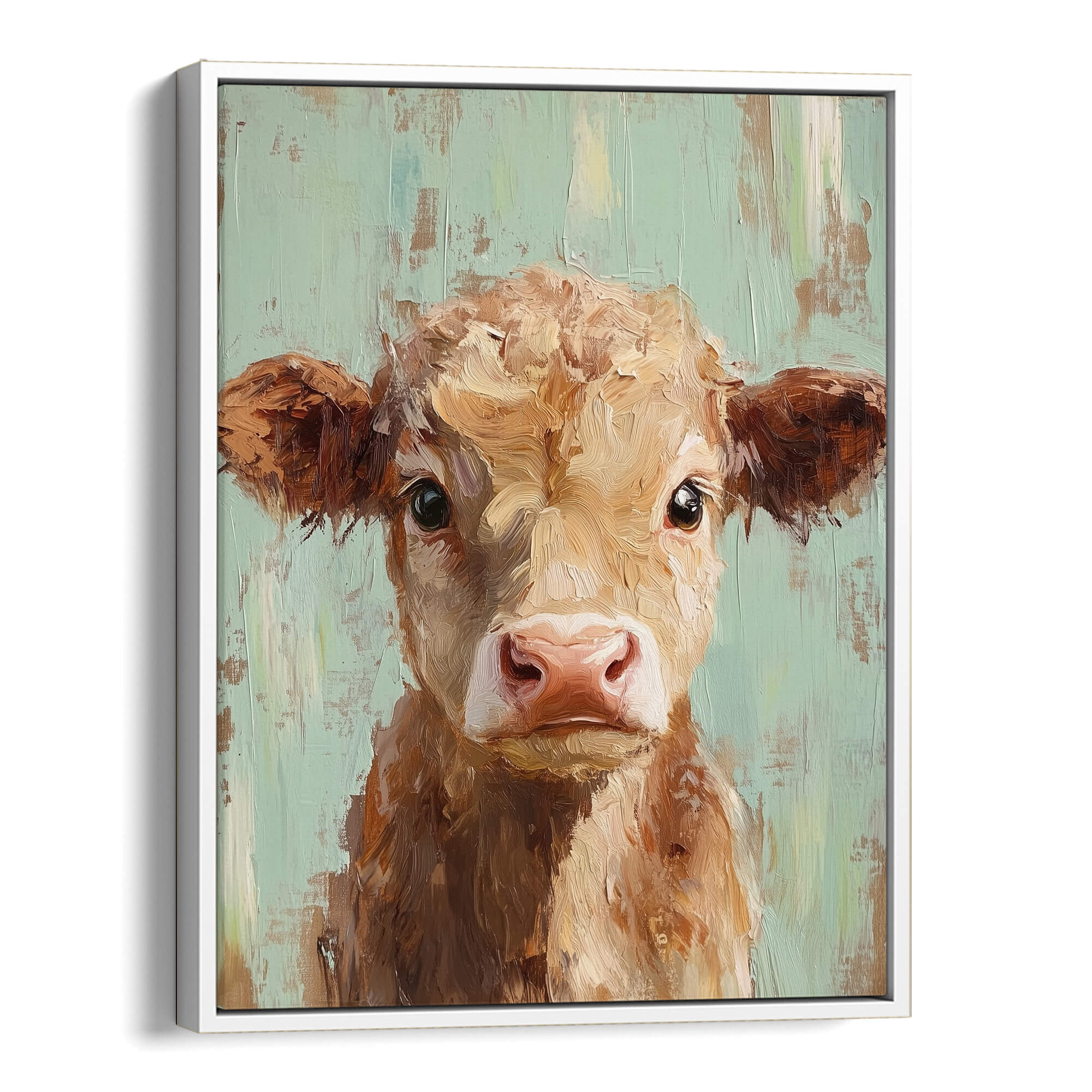 Pastel Calf Canvas Print Canvas Art Wildfrog Art
