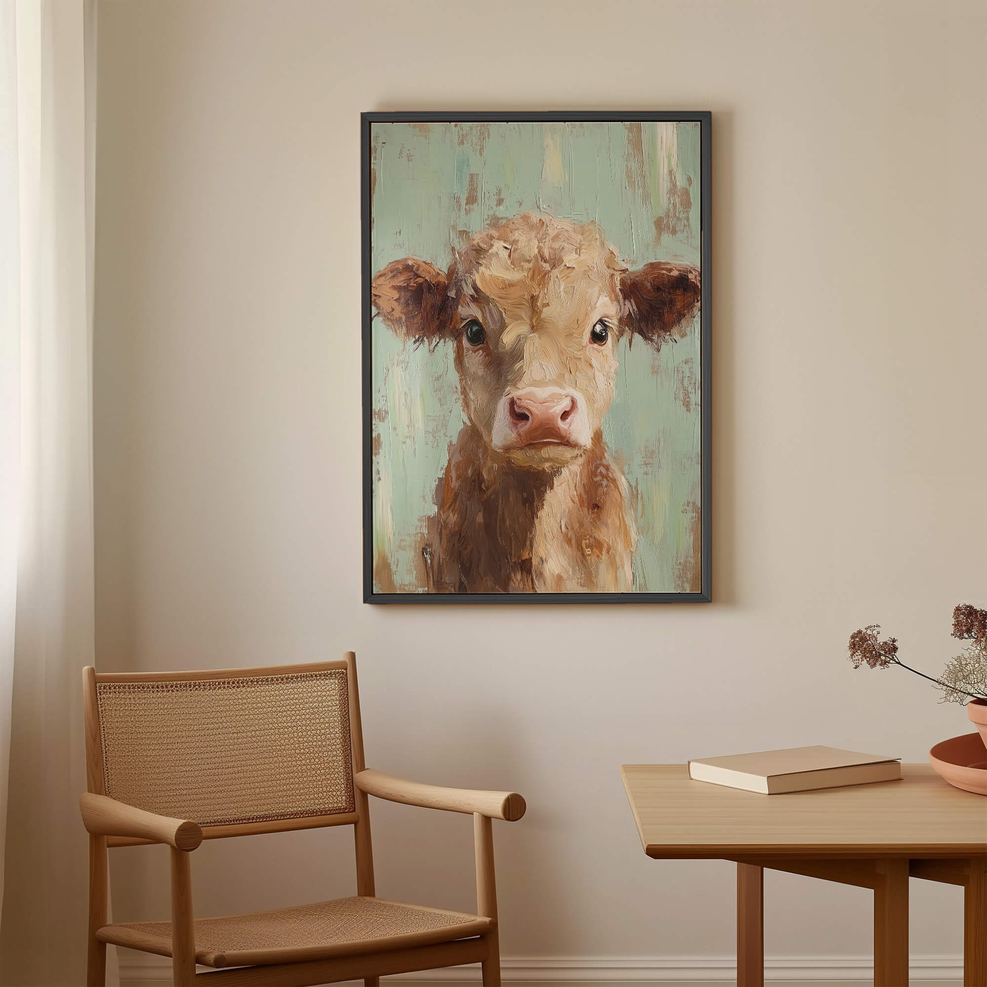 Pastel Calf Canvas Print Canvas Art Wildfrog Art