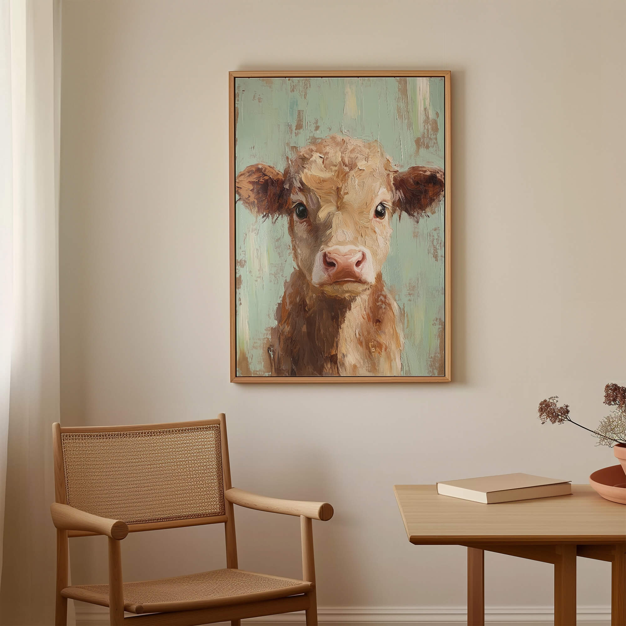 Pastel Calf Canvas Print Canvas Art Wildfrog Art