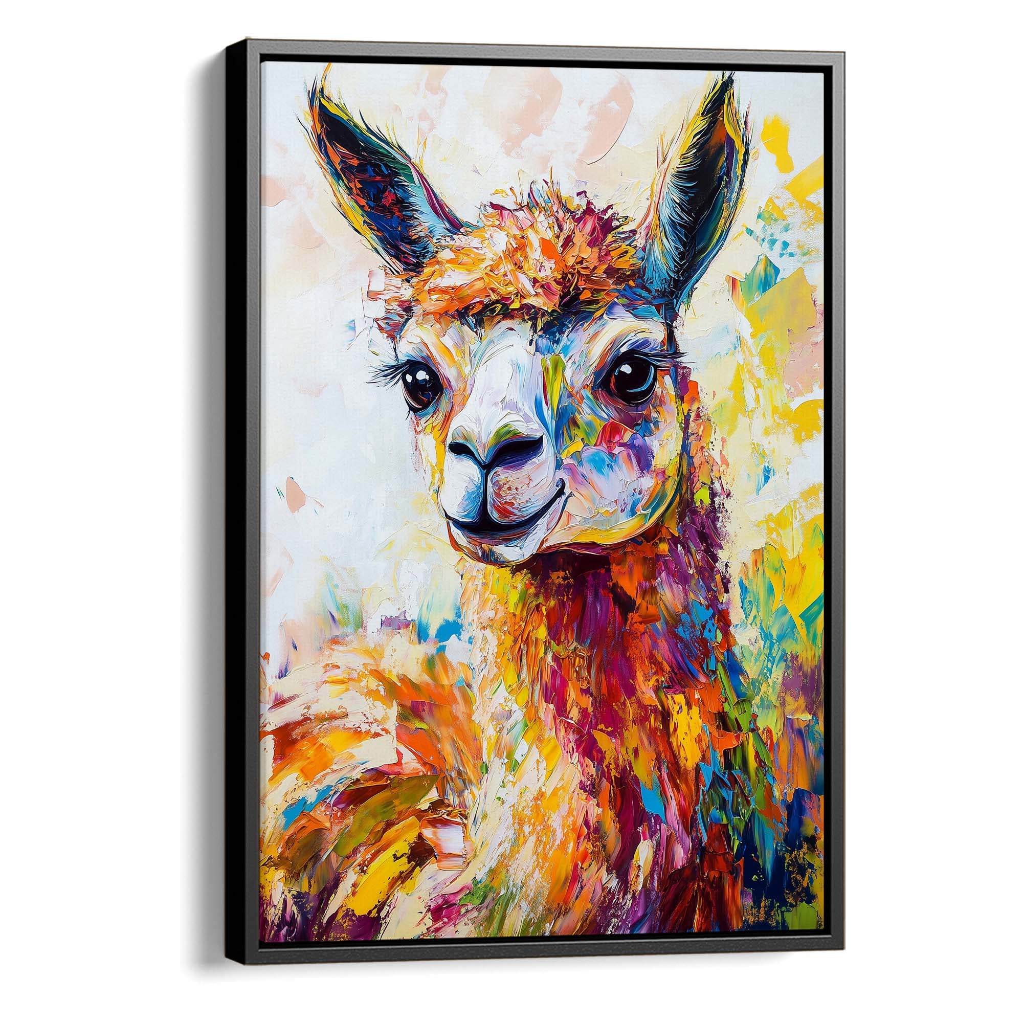 Patchwork Alpaca Canvas Print Canvas Art Wildfrog Art