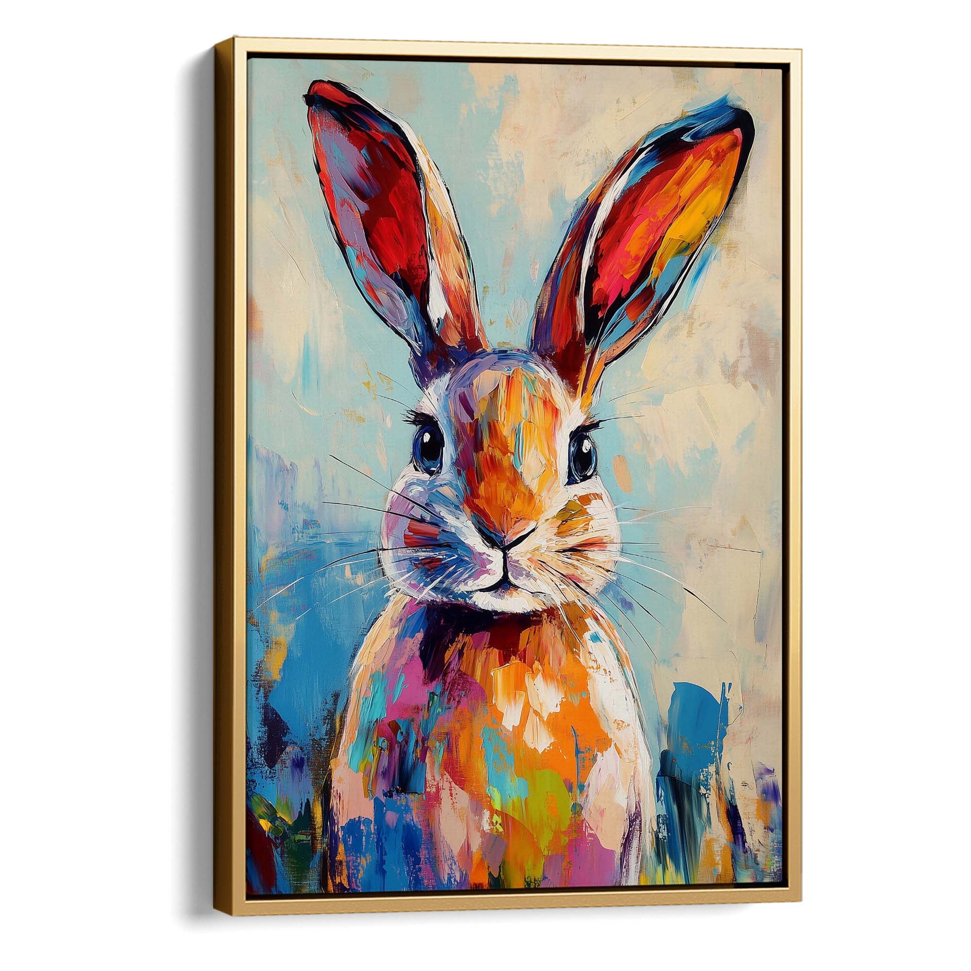 Patchwork Bunny Canvas Print Canvas Art Wildfrog Art